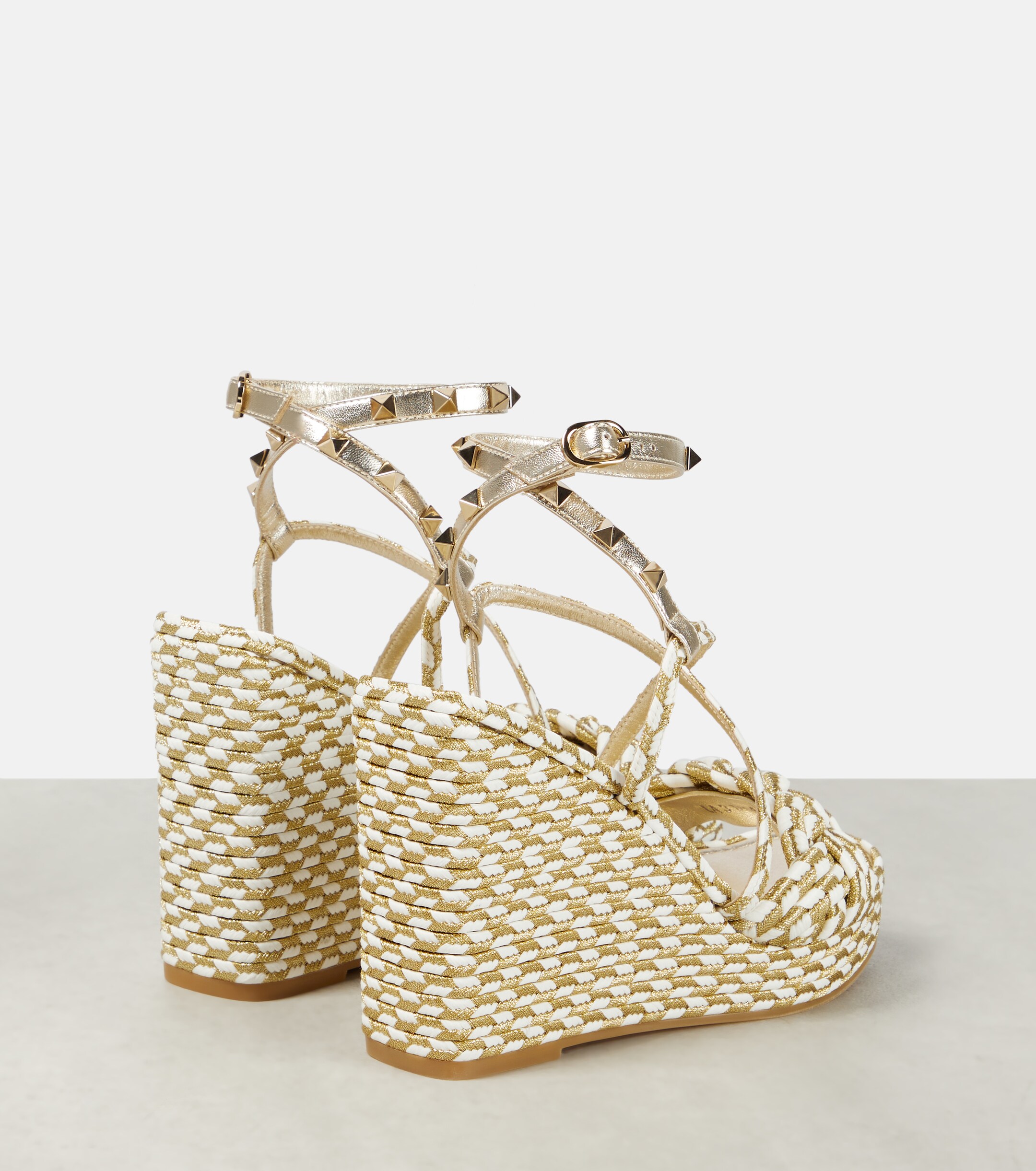Valentino Garavani Rockstud espadrille wedges