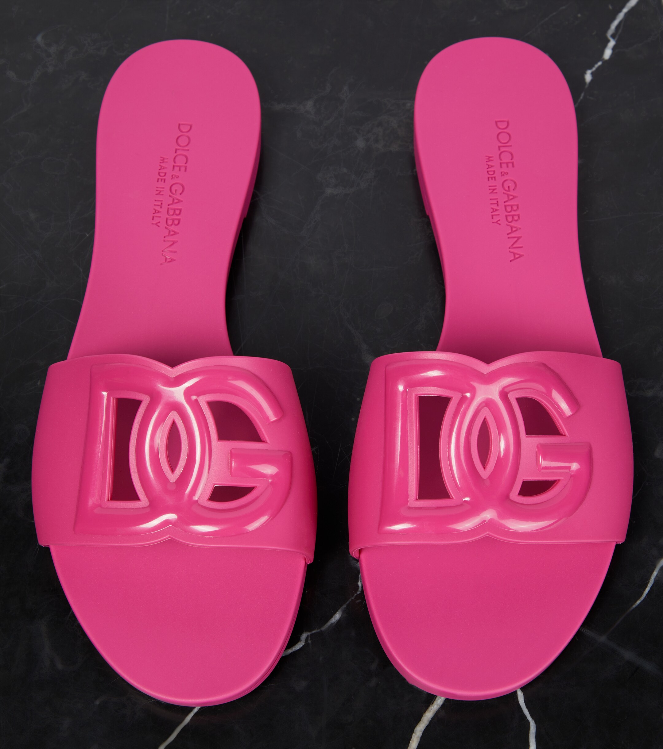 Dolce&Gabbana DG rubber slides