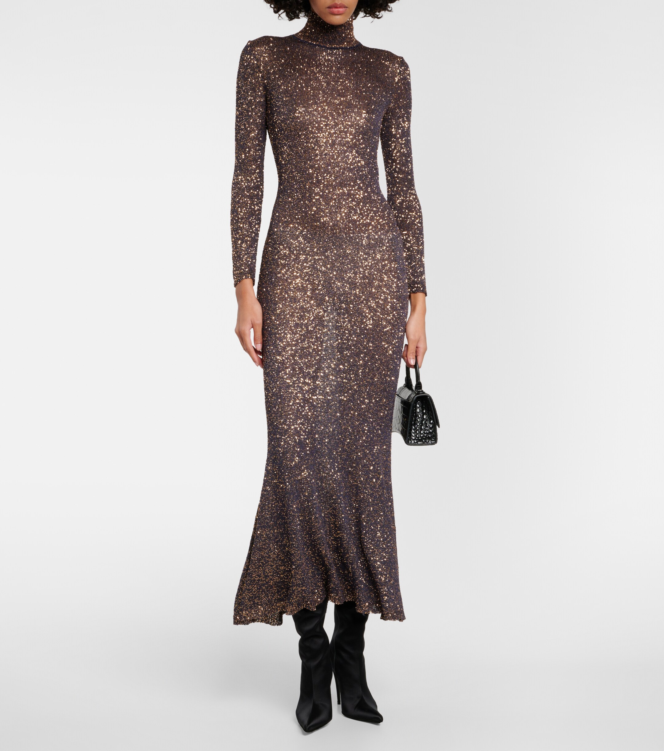 Balenciaga - Sequined knitted maxi dress | Plush