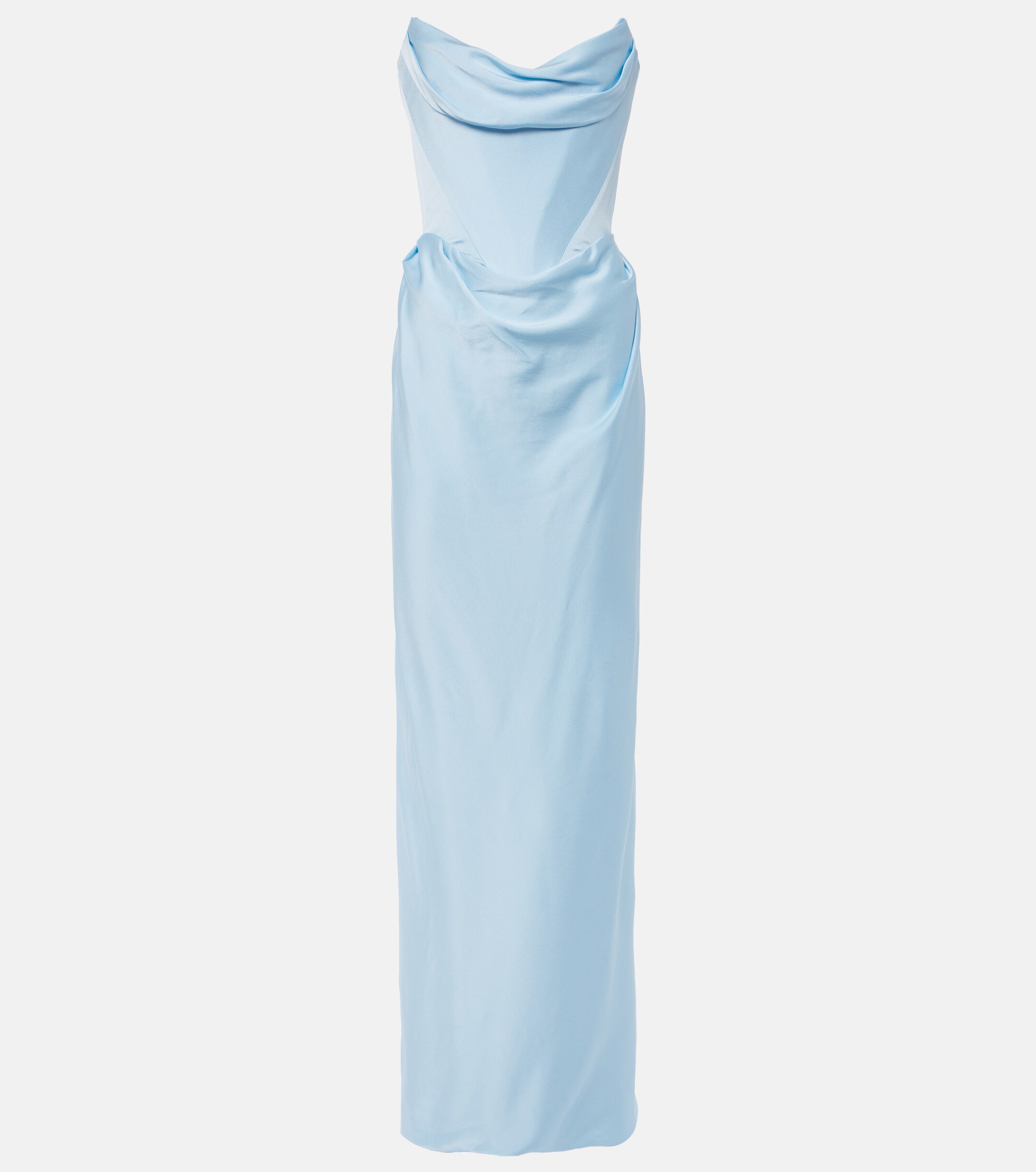 Vivienne Westwood Galaxy strapless satin gown thumbnail