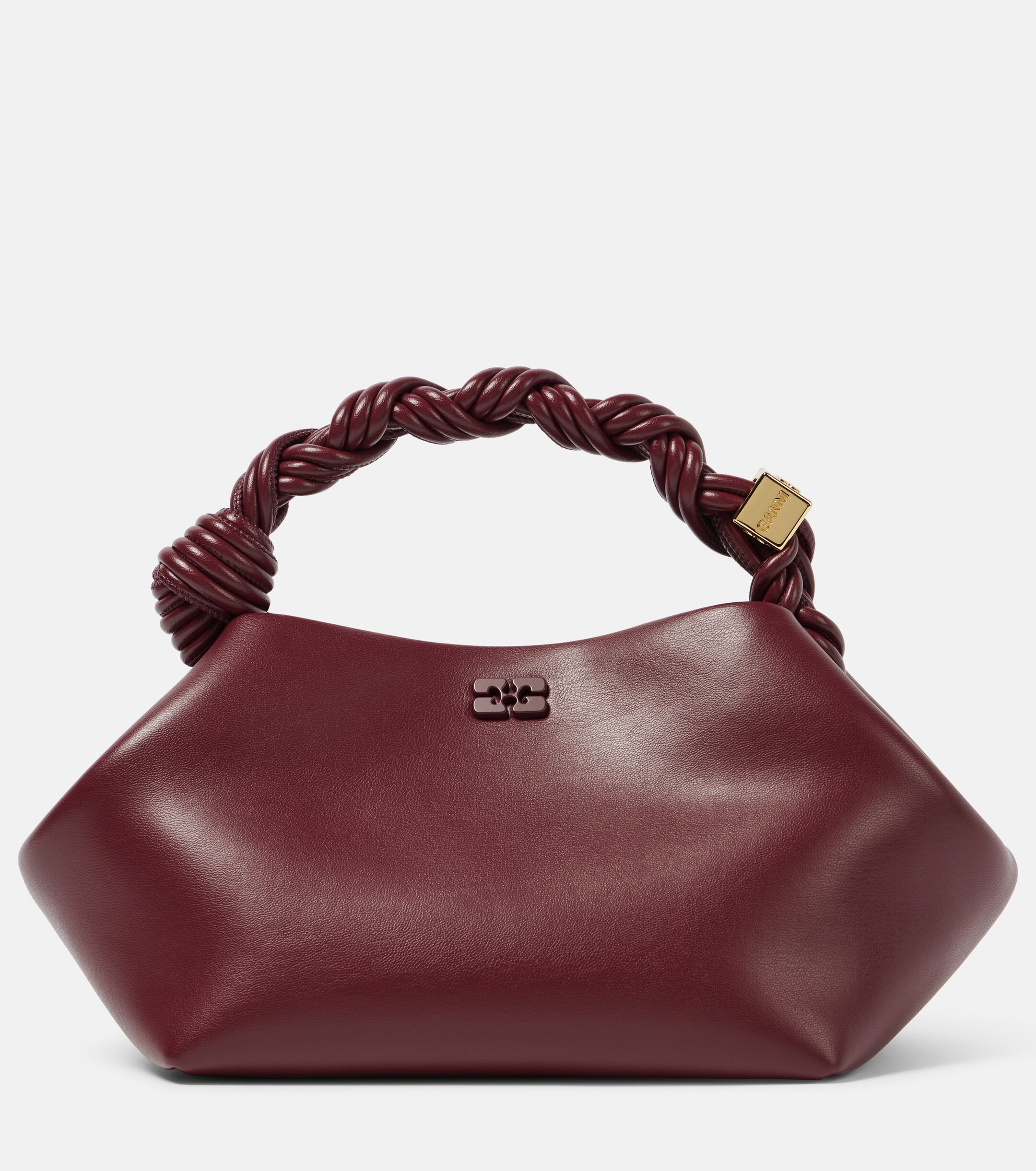 GANNI Bou Small leather top-handle bag