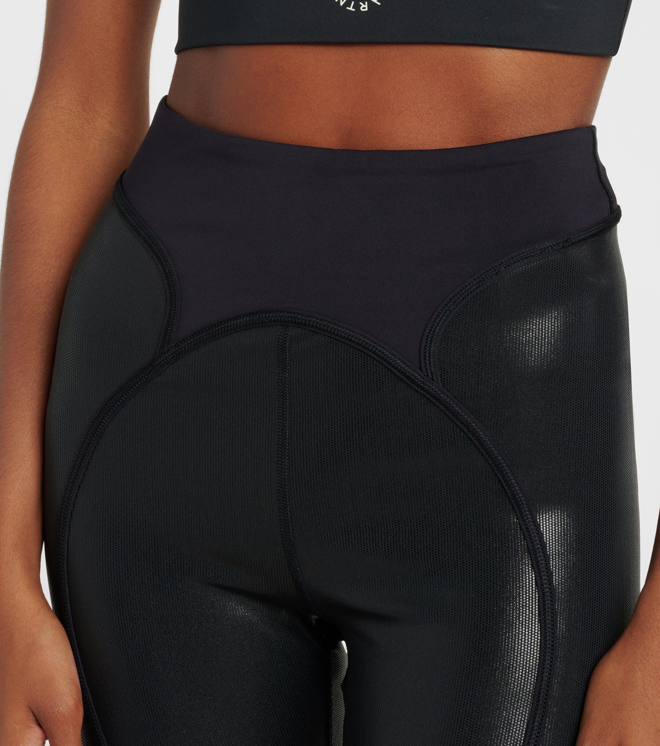 adidas by Stella McCartney Adidas by Stella McCartney High-rise lamé leggings