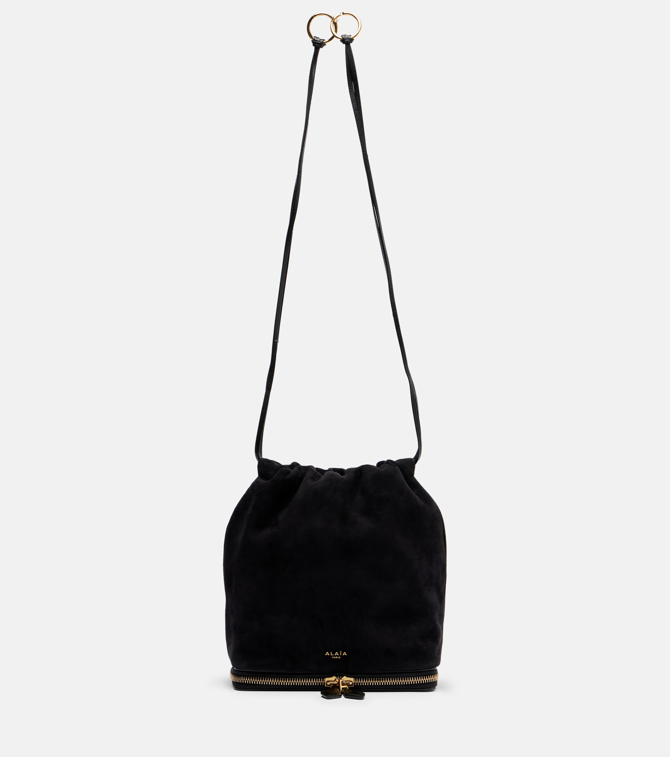 Alaïa Le Pochon suede bucket bag