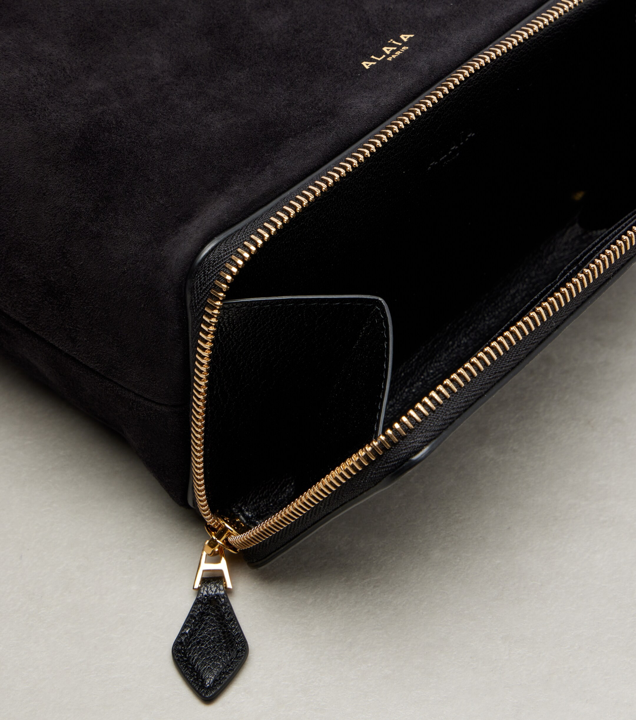 Alaïa Le Pochon suede bucket bag