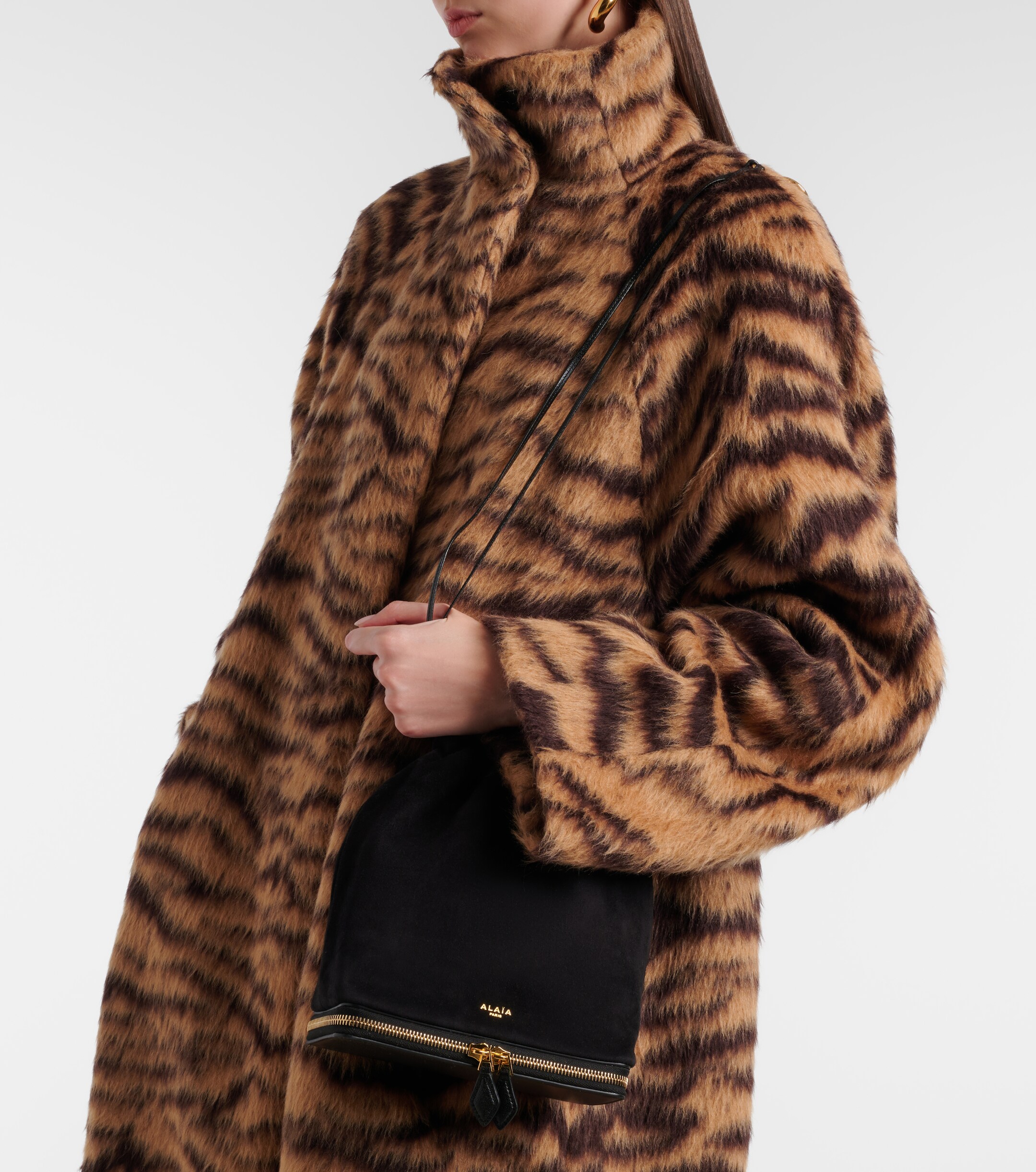 Alaïa Le Pochon suede bucket bag