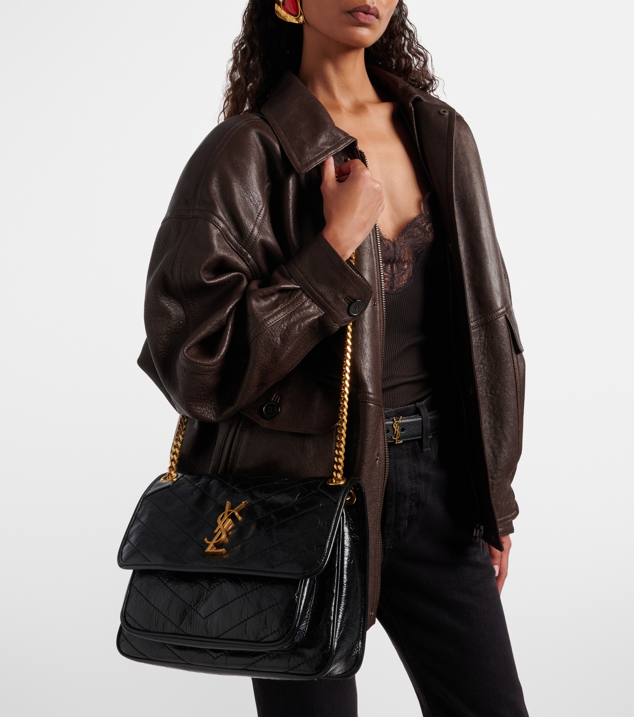 Saint Laurent Niki Medium leather shoulder bag