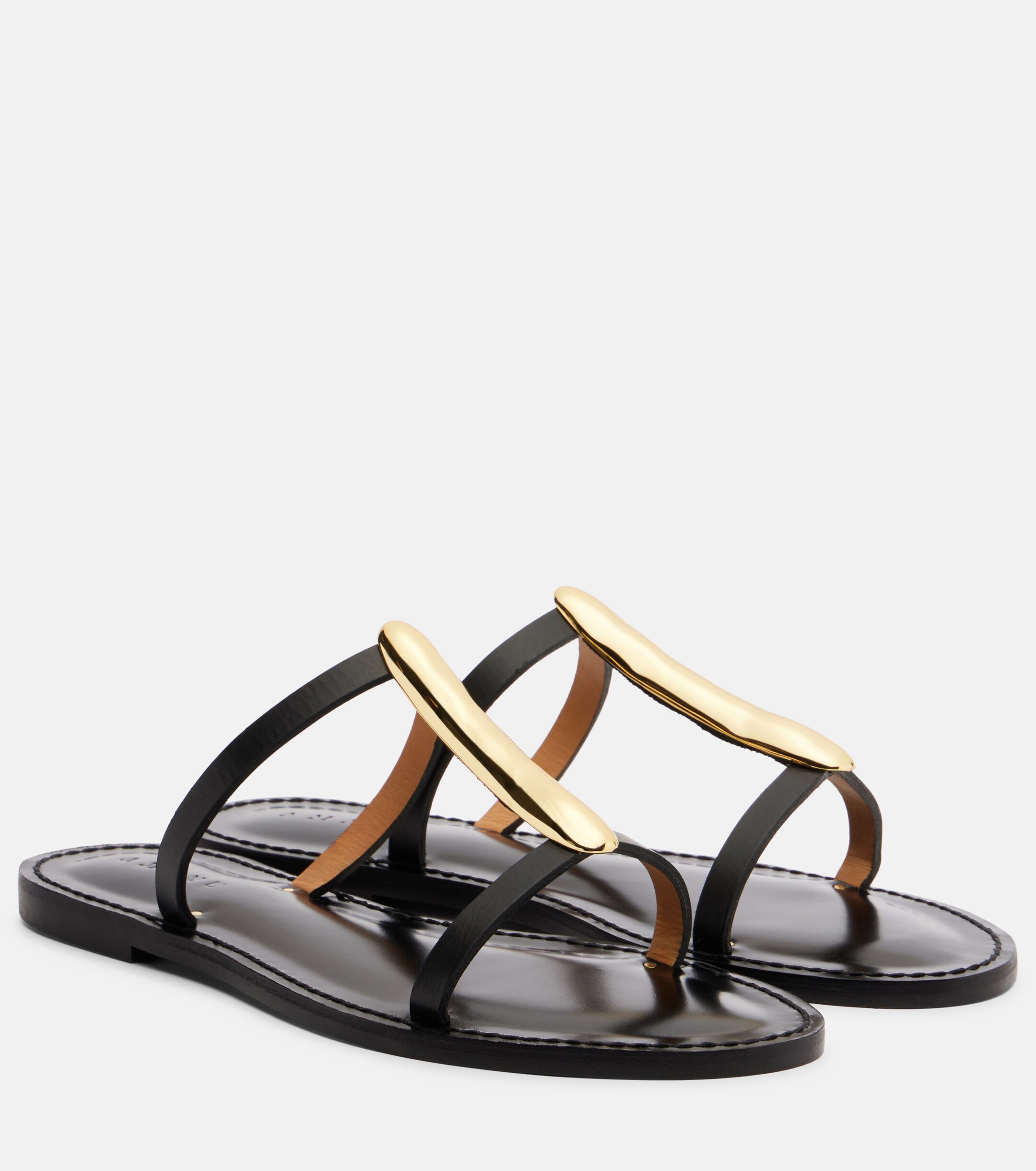 AMANU Amanu Sahara embellished leather sandals