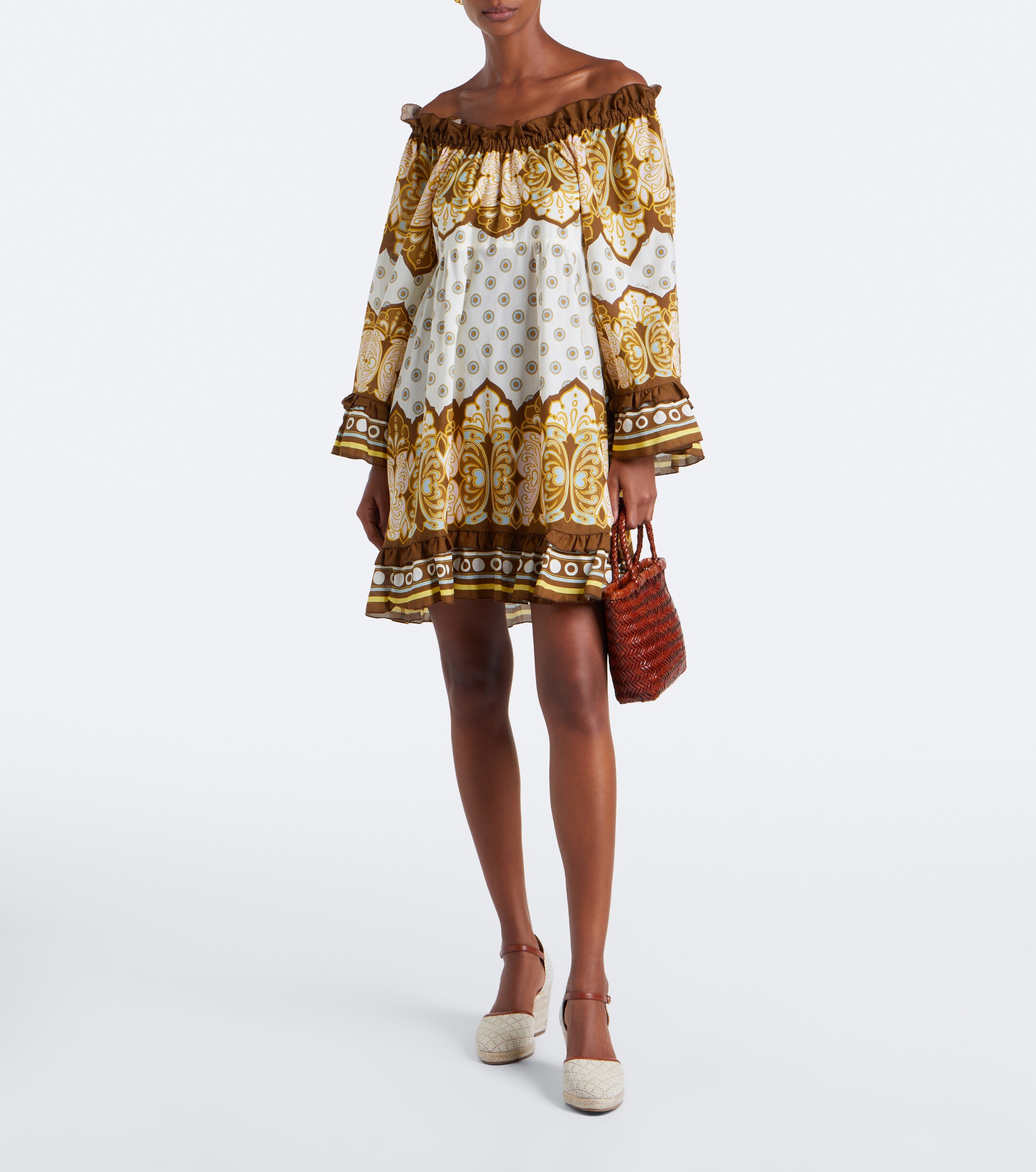 MANOLO BLAHNIK Manolo Blahnik Espadrahi raffia-effect espadrille wedges