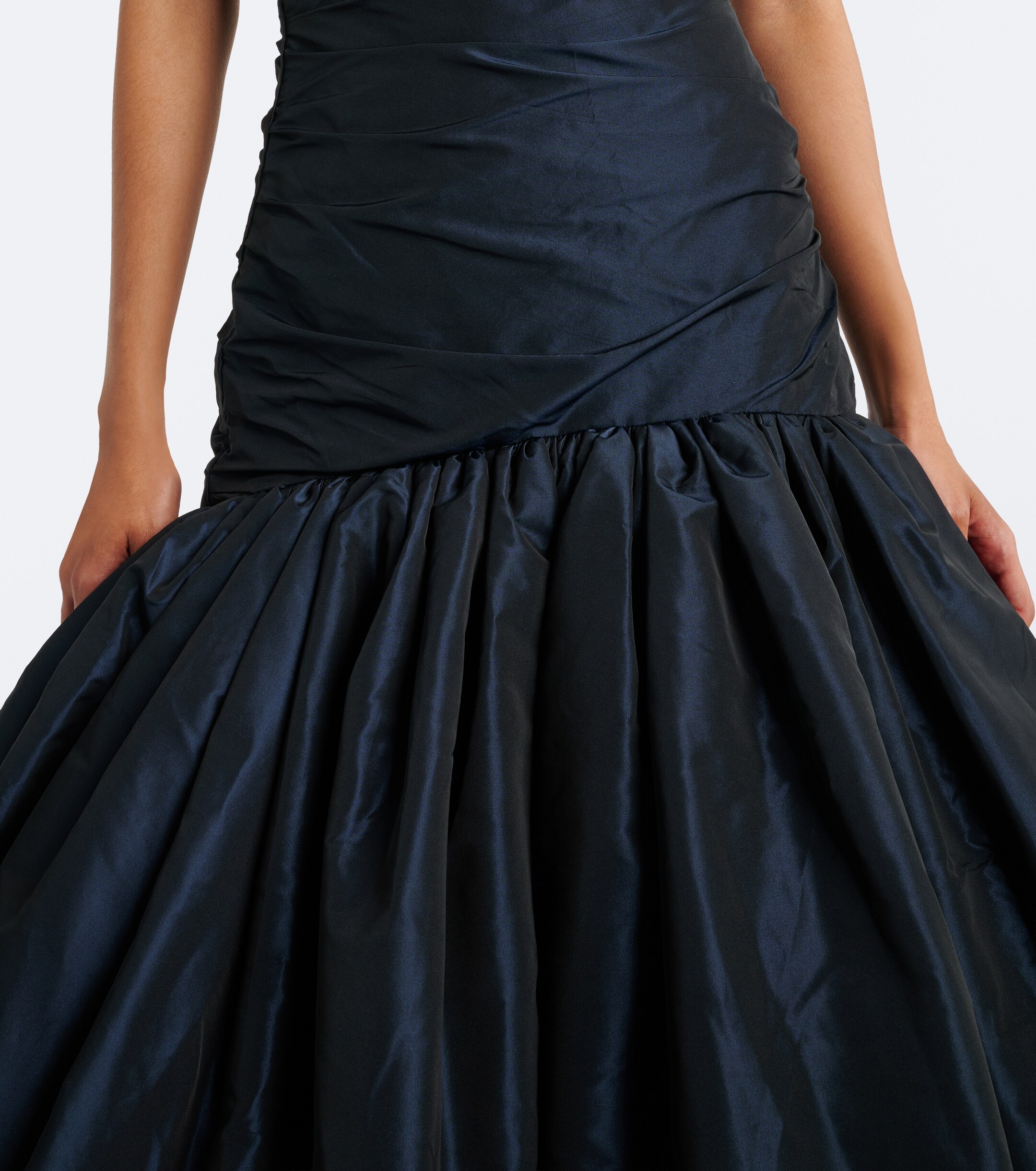 MARMAR HALIM Marmar Halim Draped taffeta bustier gown