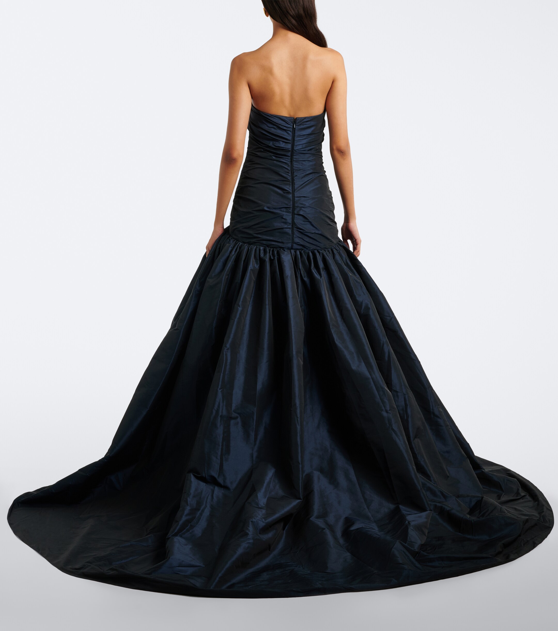 MARMAR HALIM Marmar Halim Draped taffeta bustier gown
