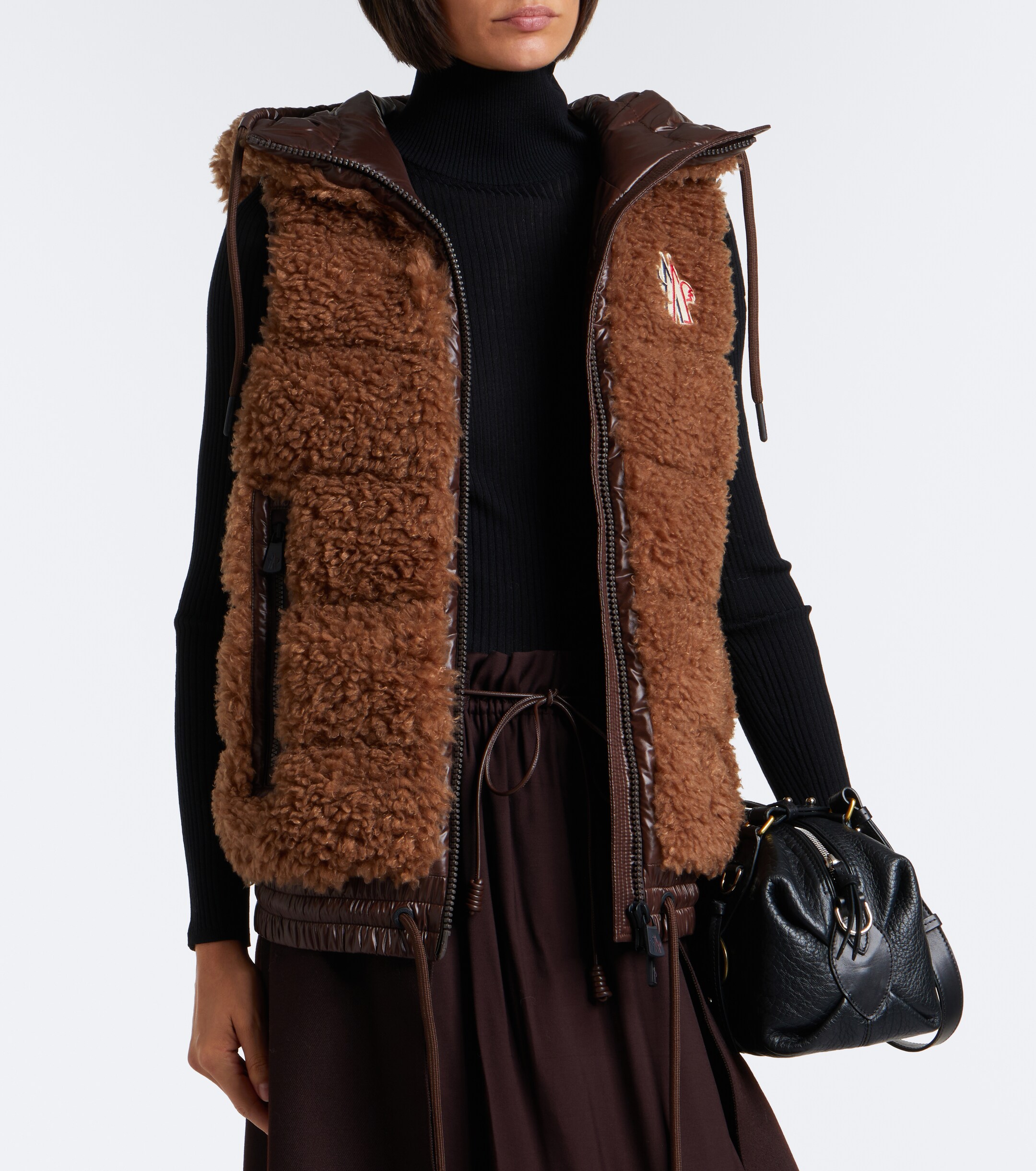 MONCLER GRENOBLE Moncler Grenoble Hooded teddy down vest