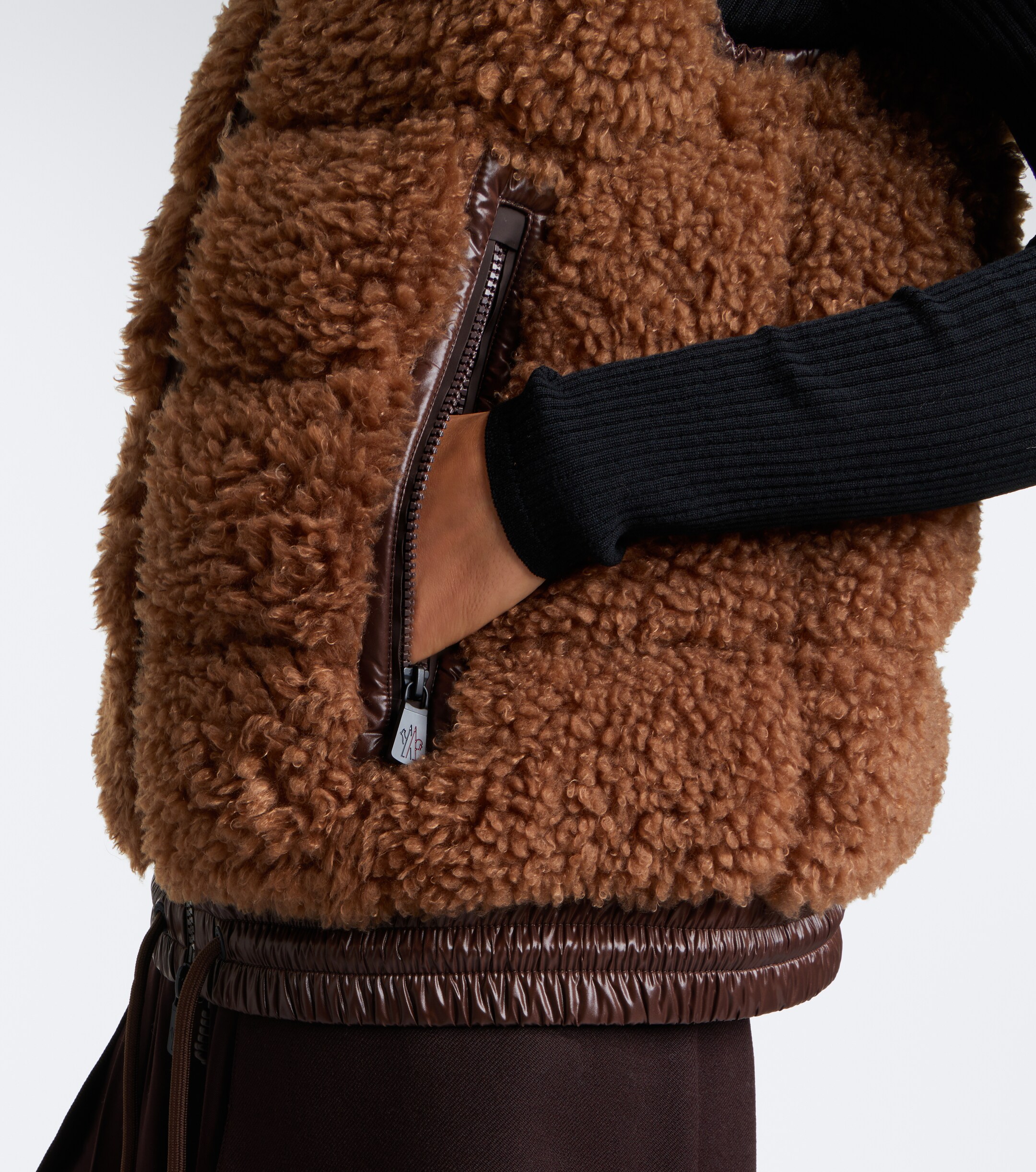 MONCLER GRENOBLE Moncler Grenoble Hooded teddy down vest