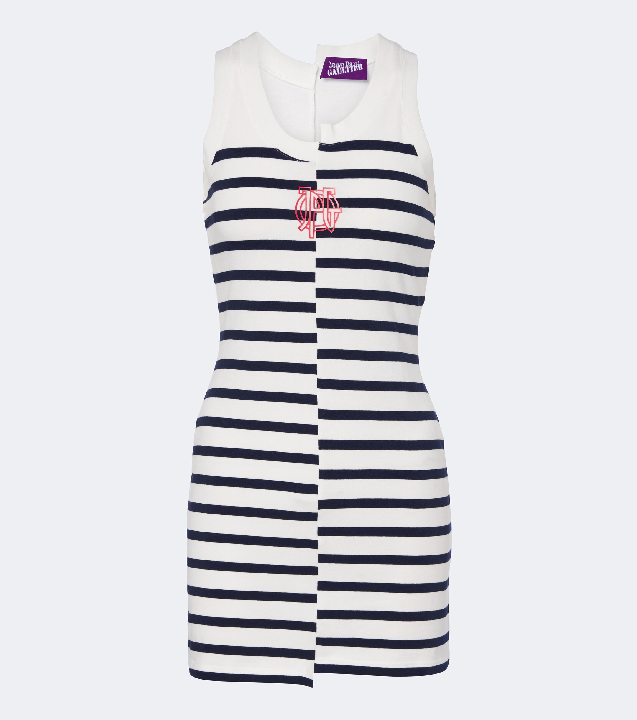 Jean Paul Gaultier Jean Paul Gaultier Striped cotton-blend jersey minidress