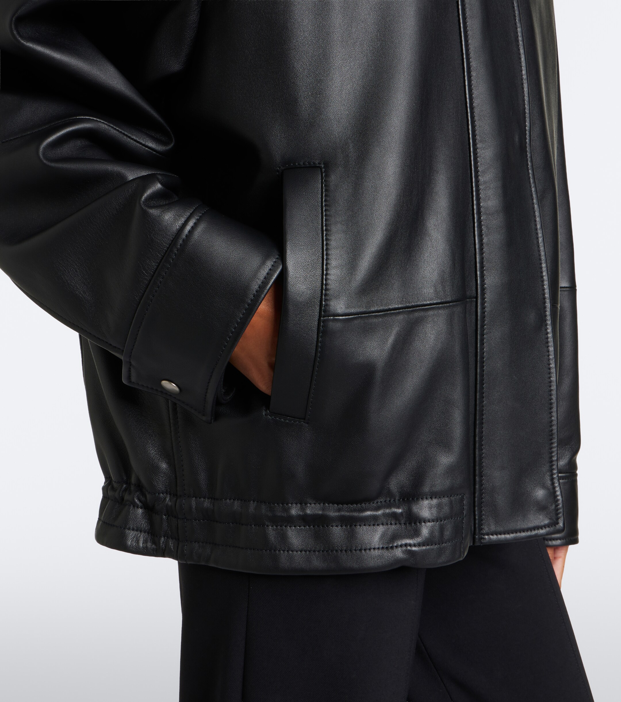 Loewe Loewe Oversized leather jacket