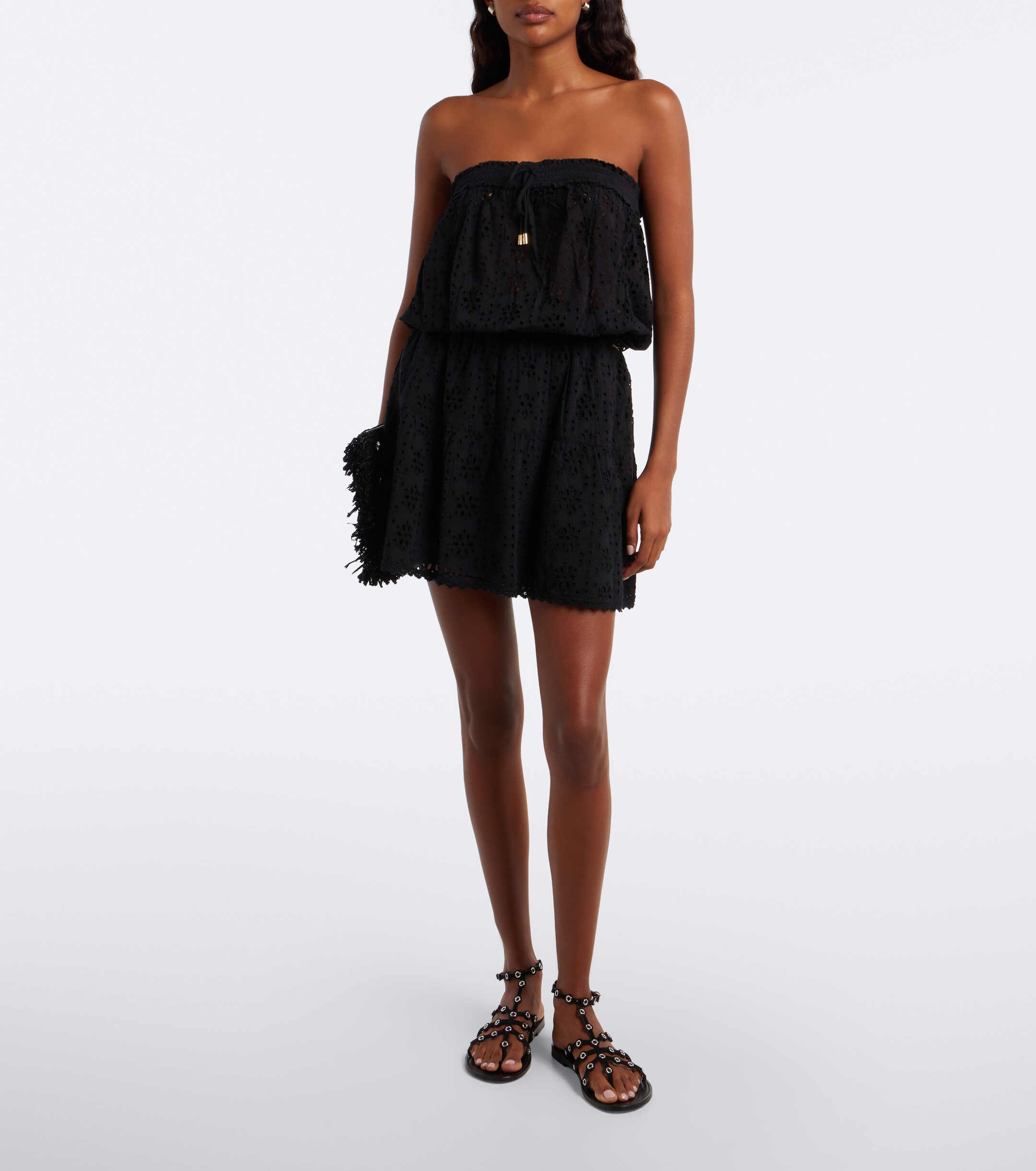 Melissa Odabash Melissa Odabash Colette broderie anglaise cotton minidress