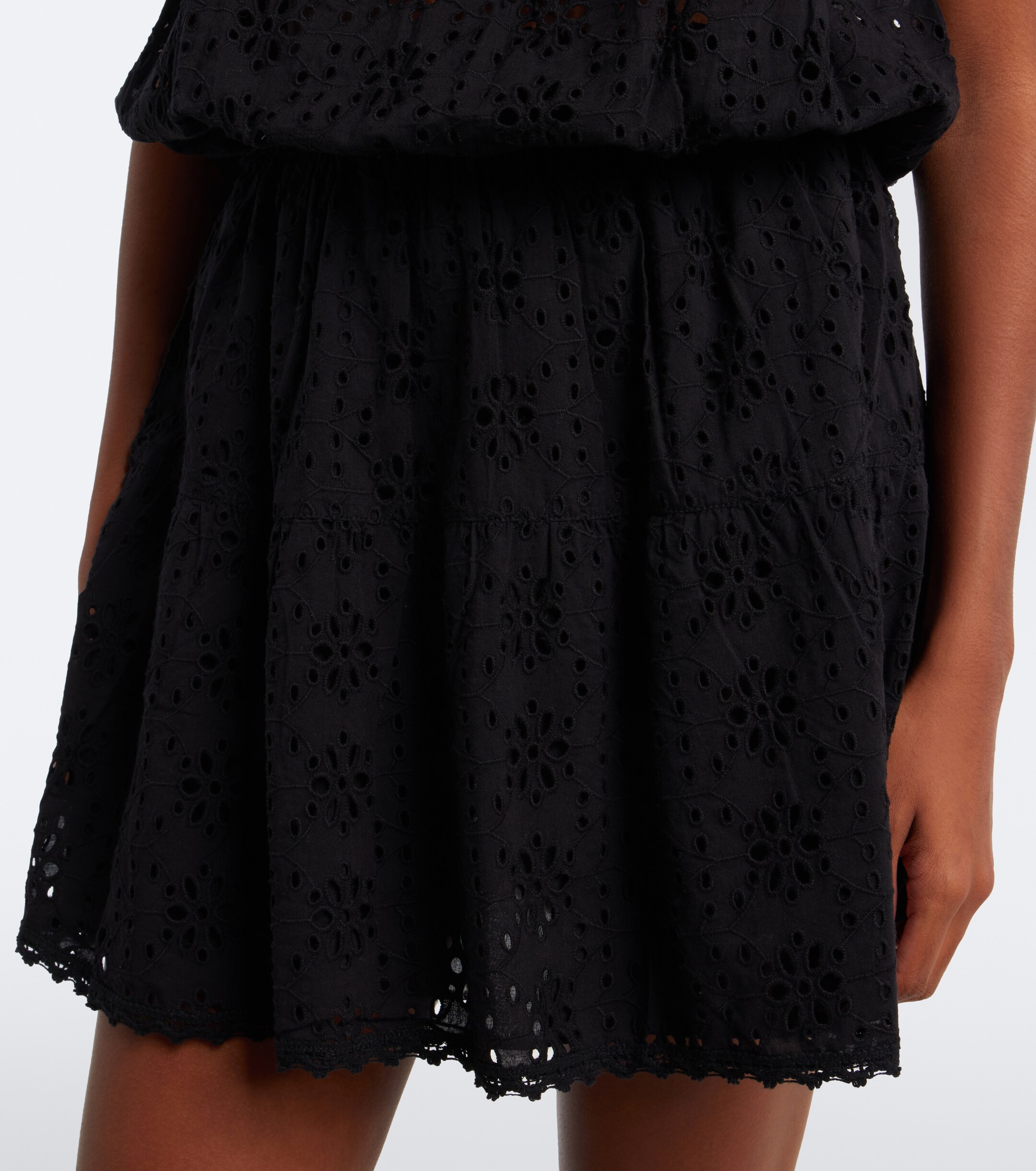 Melissa Odabash Melissa Odabash Colette broderie anglaise cotton minidress