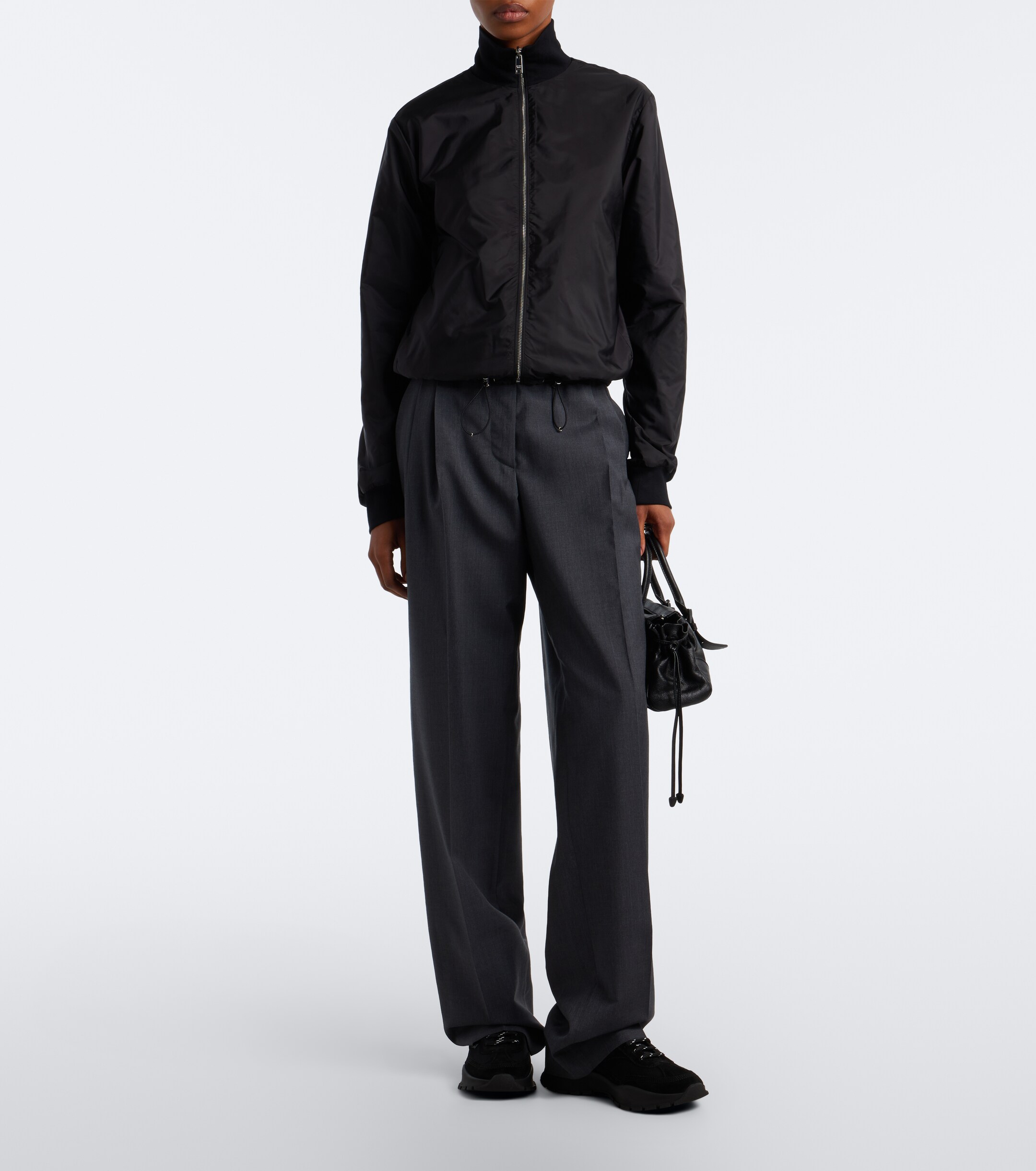 Prada Prada Suede-trimmed sneakers