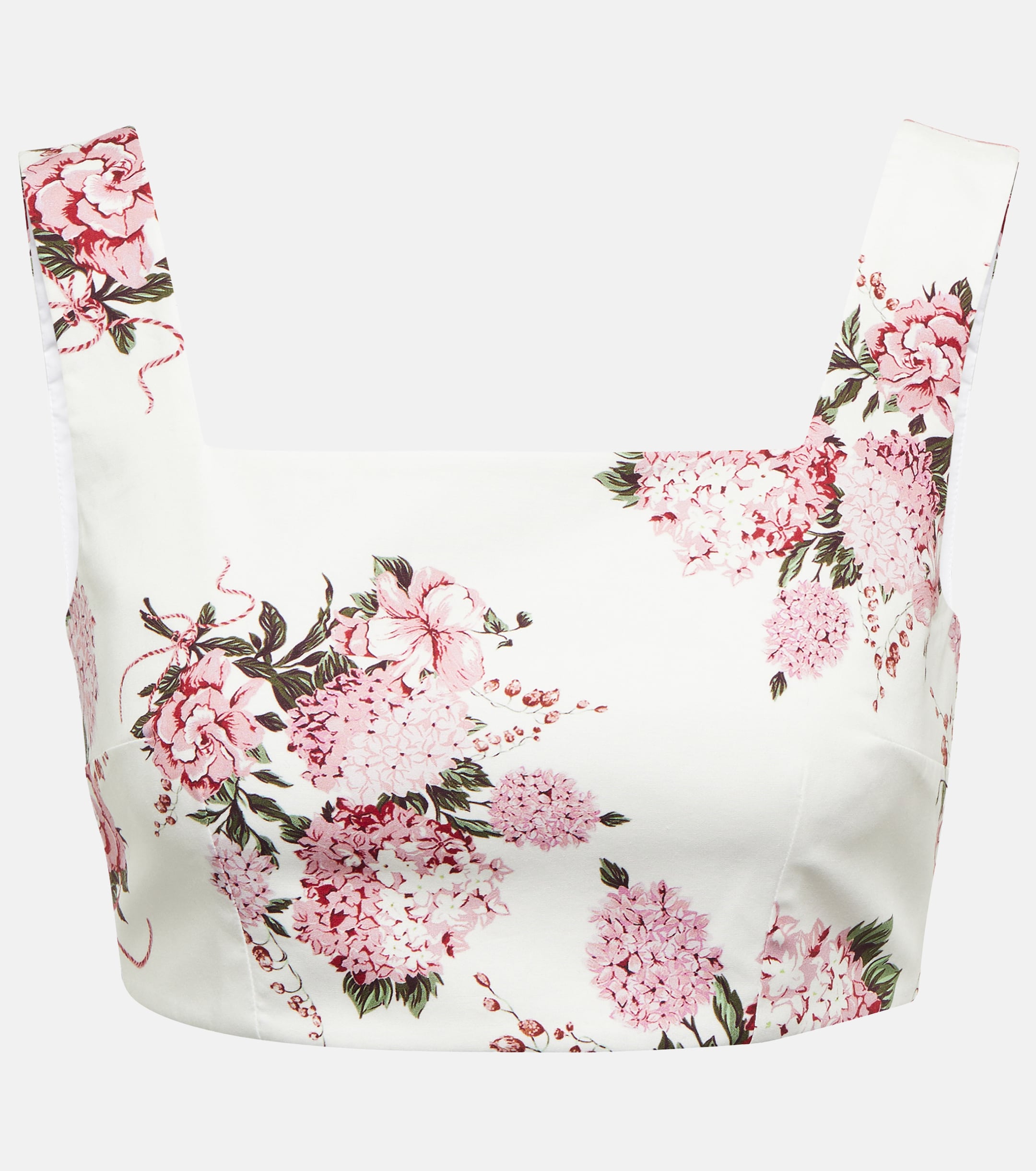 Emilia Wickstead Jeanie floral cotton crop top