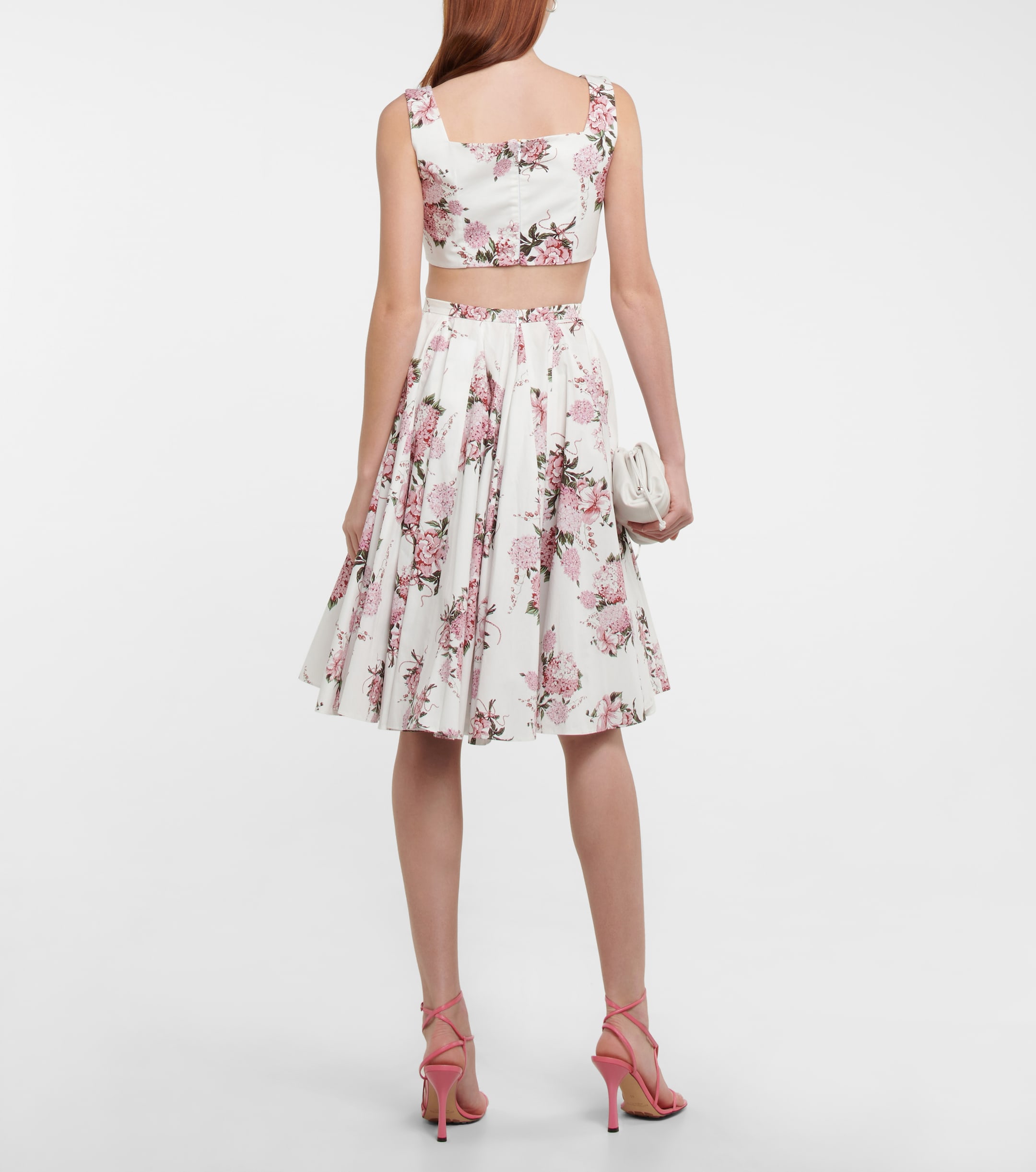 Emilia Wickstead Jeanie floral cotton crop top