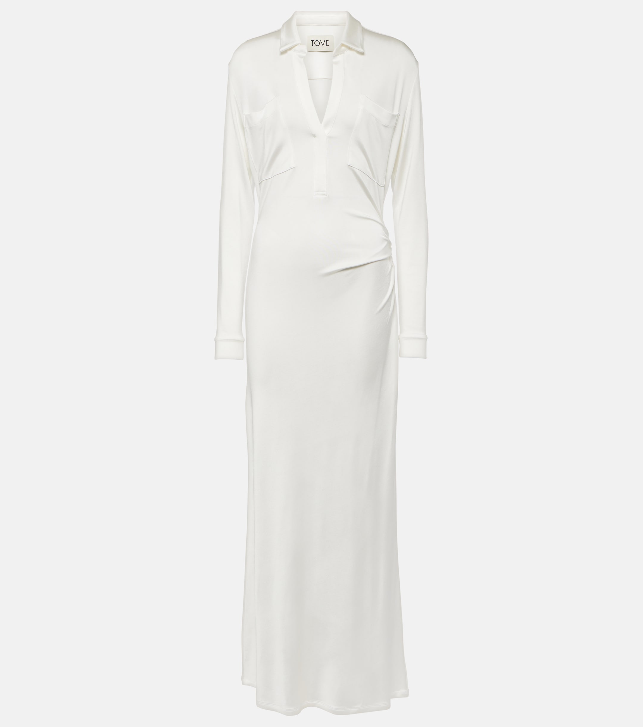 TOVE Iana gathered jersey maxi dress