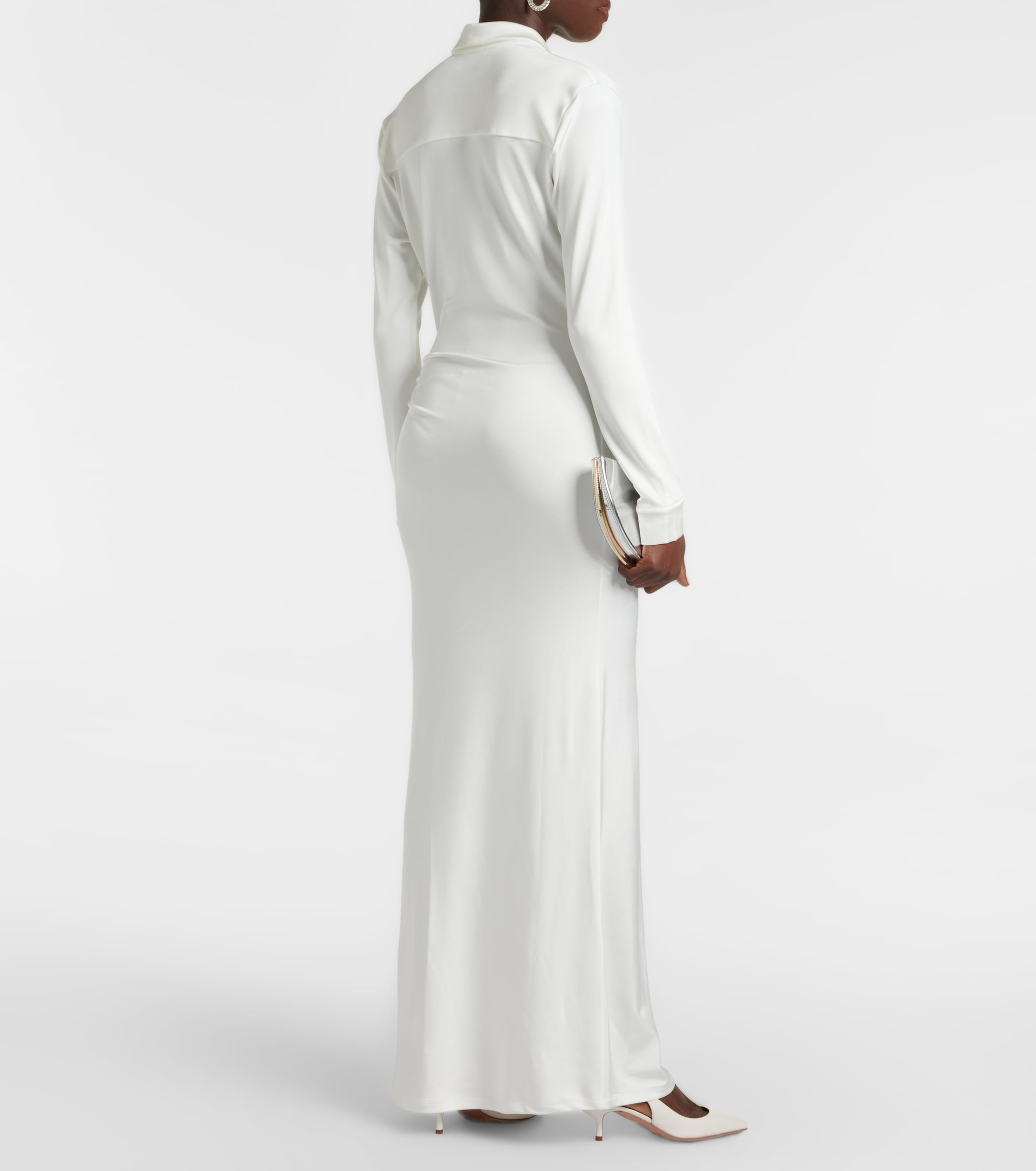 TOVE Iana gathered jersey maxi dress