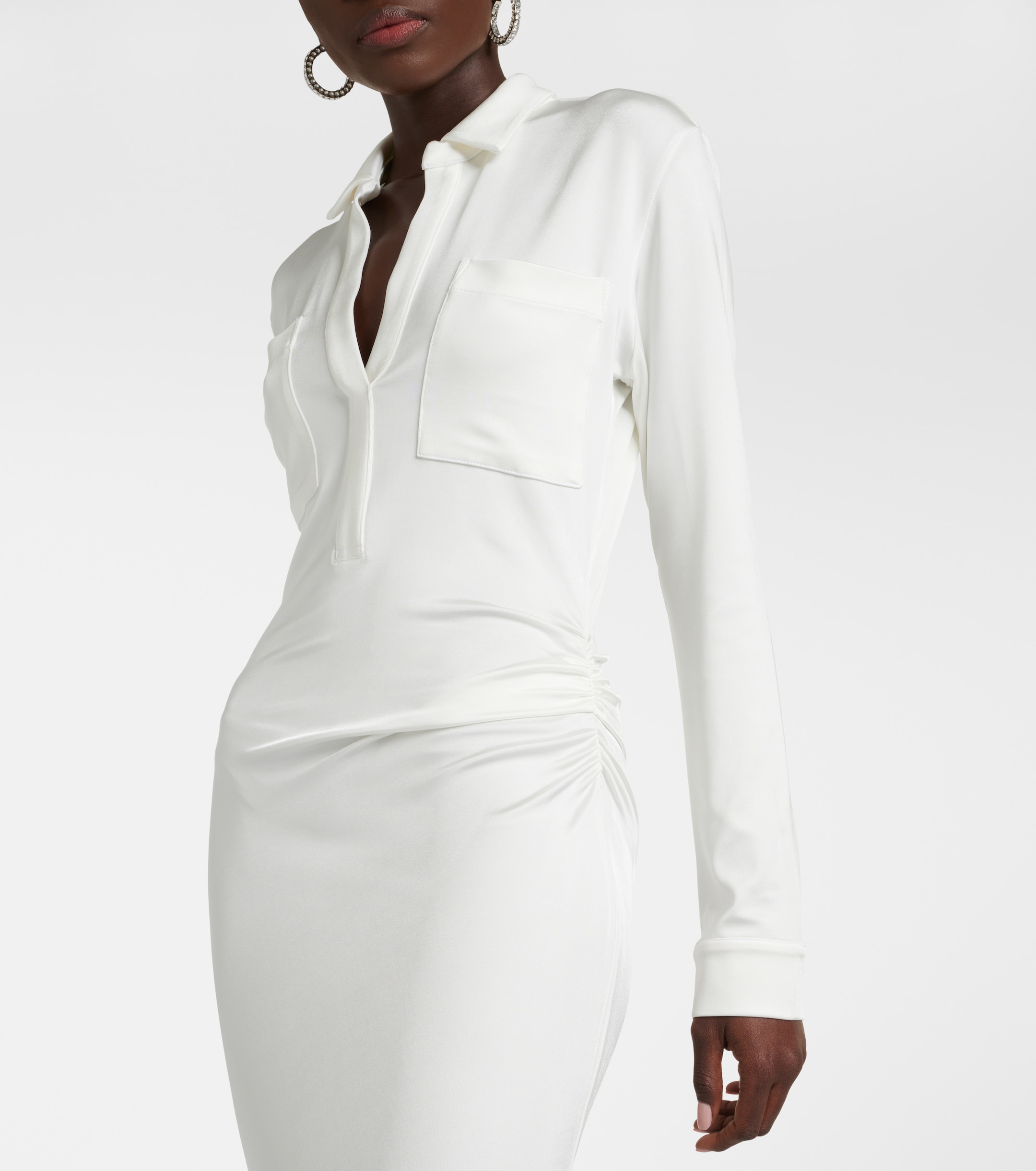TOVE Iana gathered jersey maxi dress