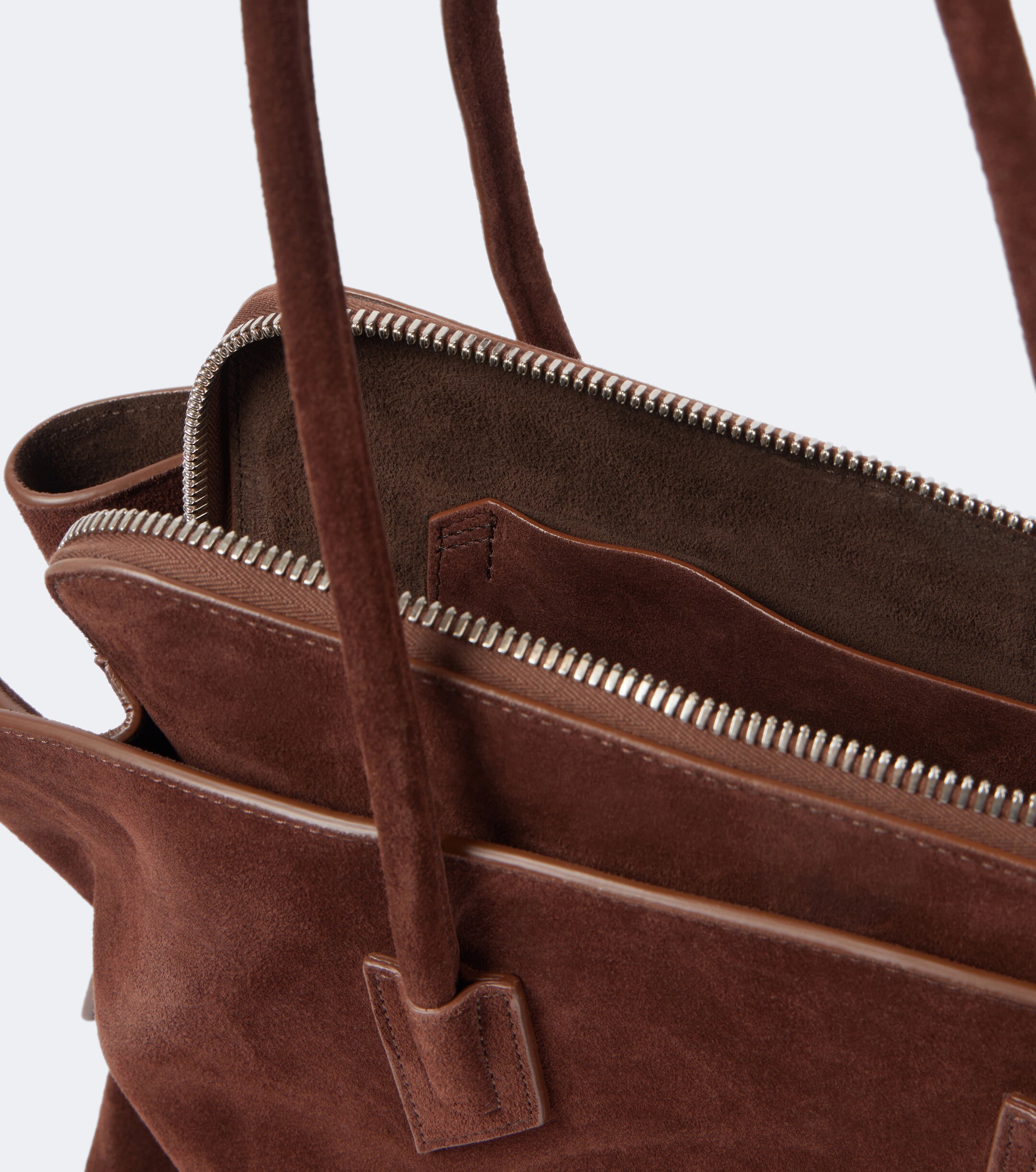 THE ATTICO La Passeggiata Medium suede tote bag
