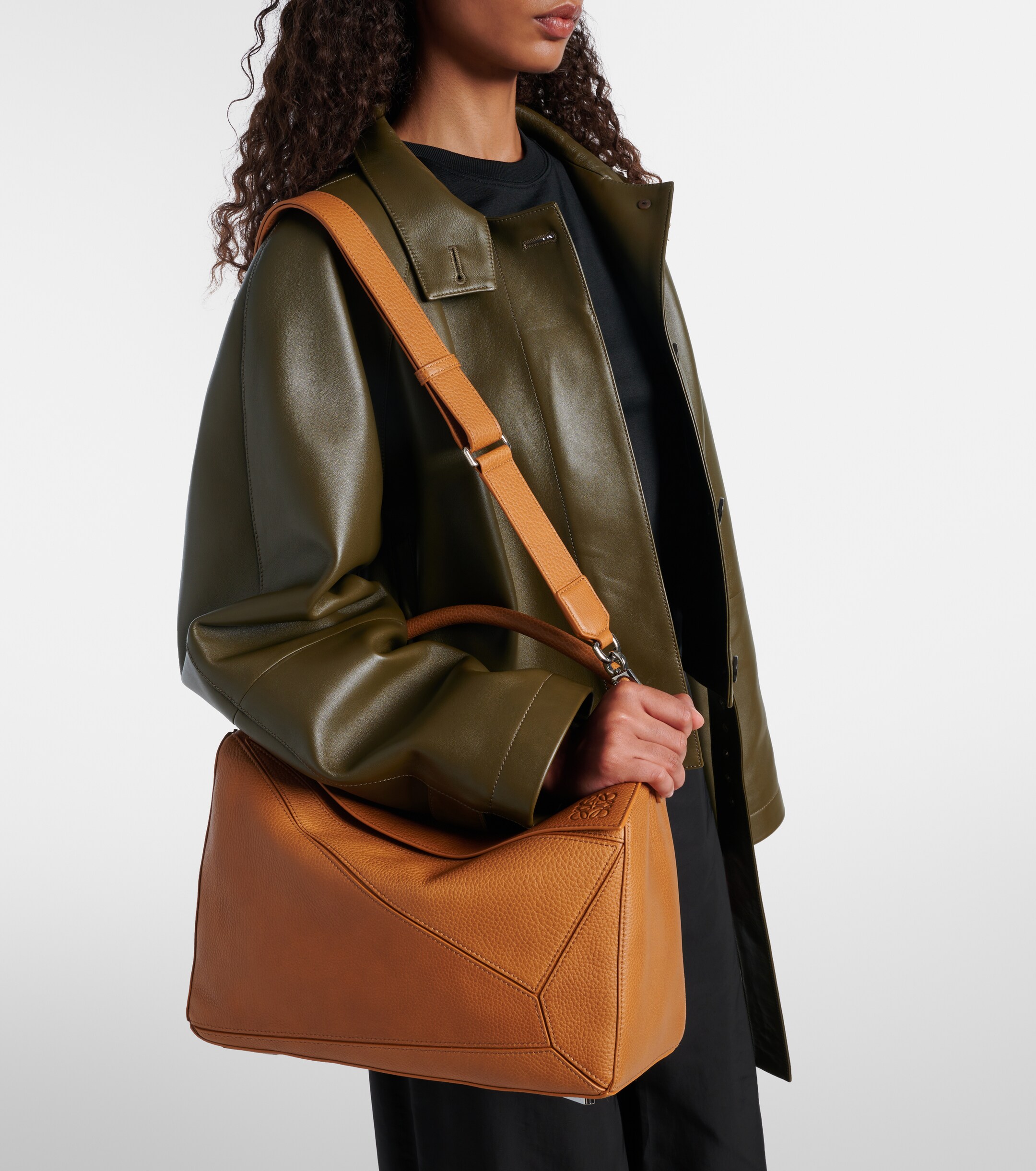 Loewe Puzzle Large leather top-handle bag