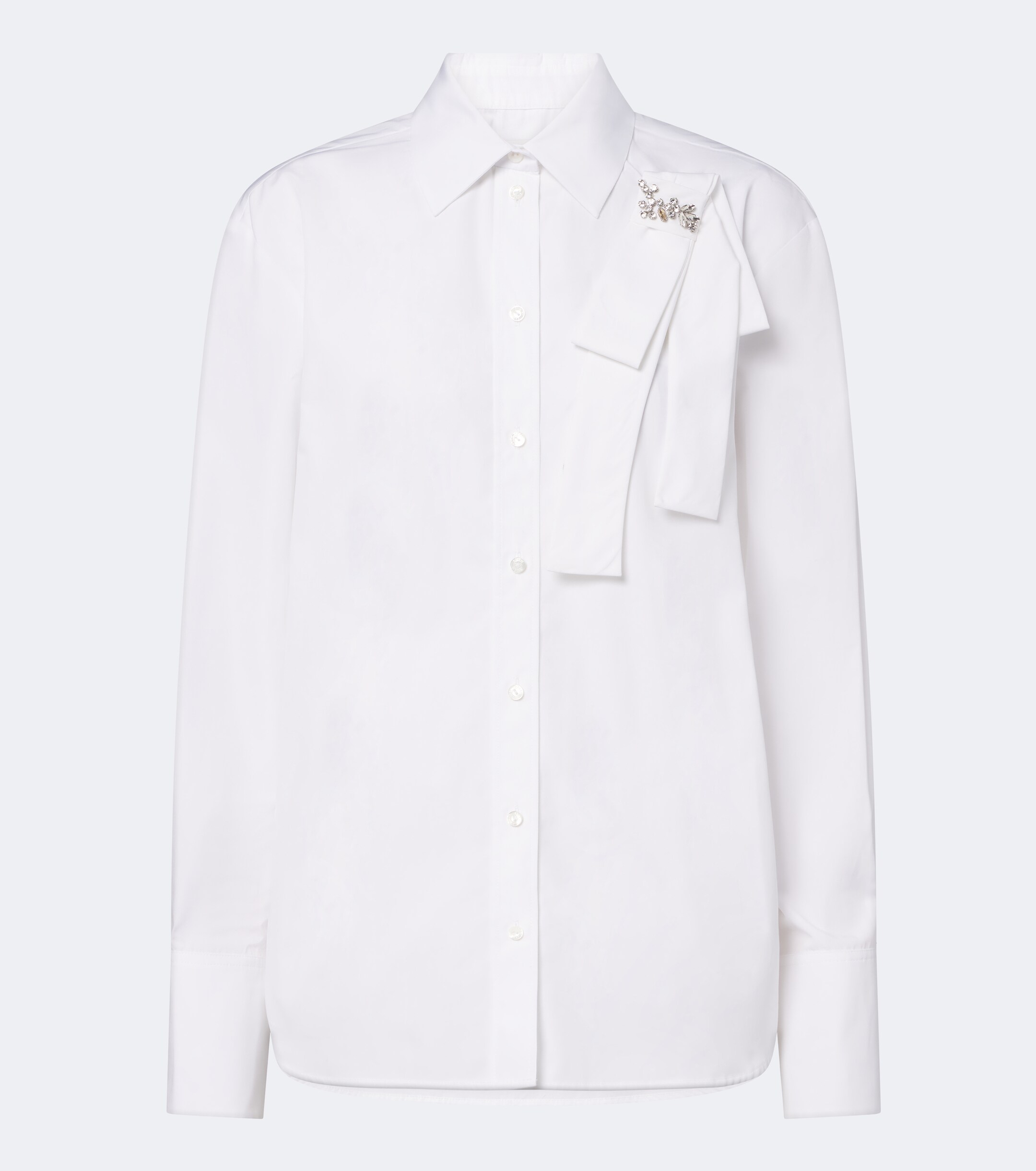 Erdem Erdem Embellished cotton poplin shirt