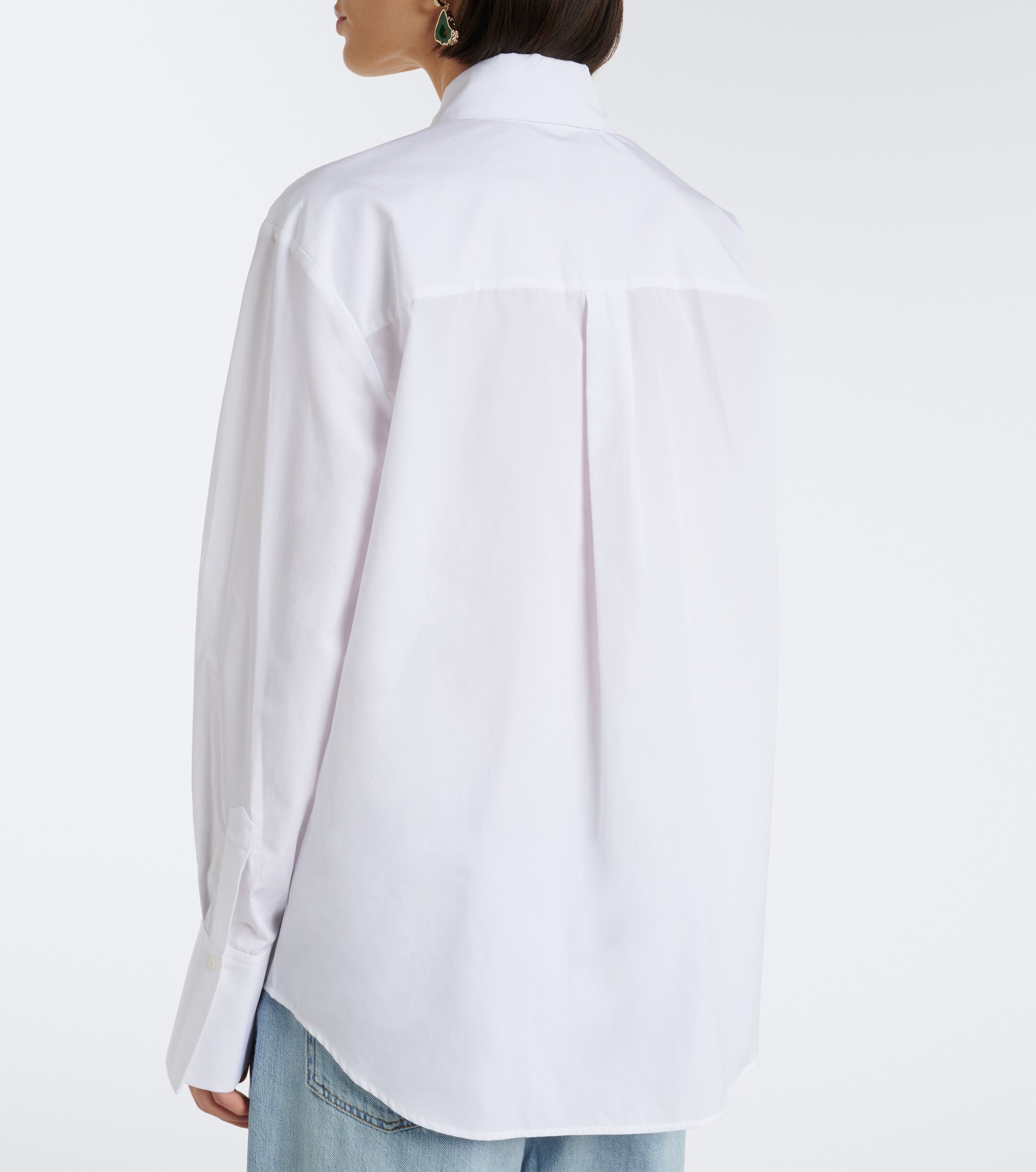 Erdem Erdem Embellished cotton poplin shirt