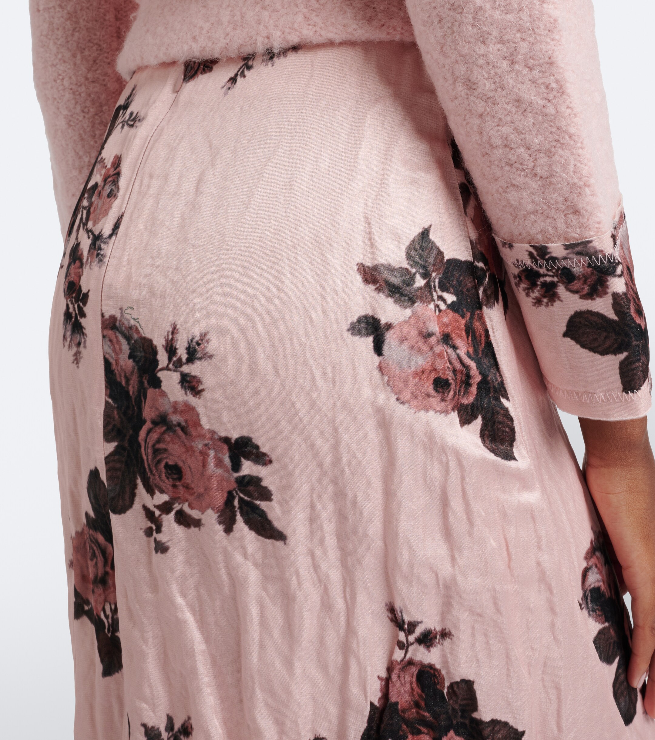 Erdem Erdem Floral satin midi skirt