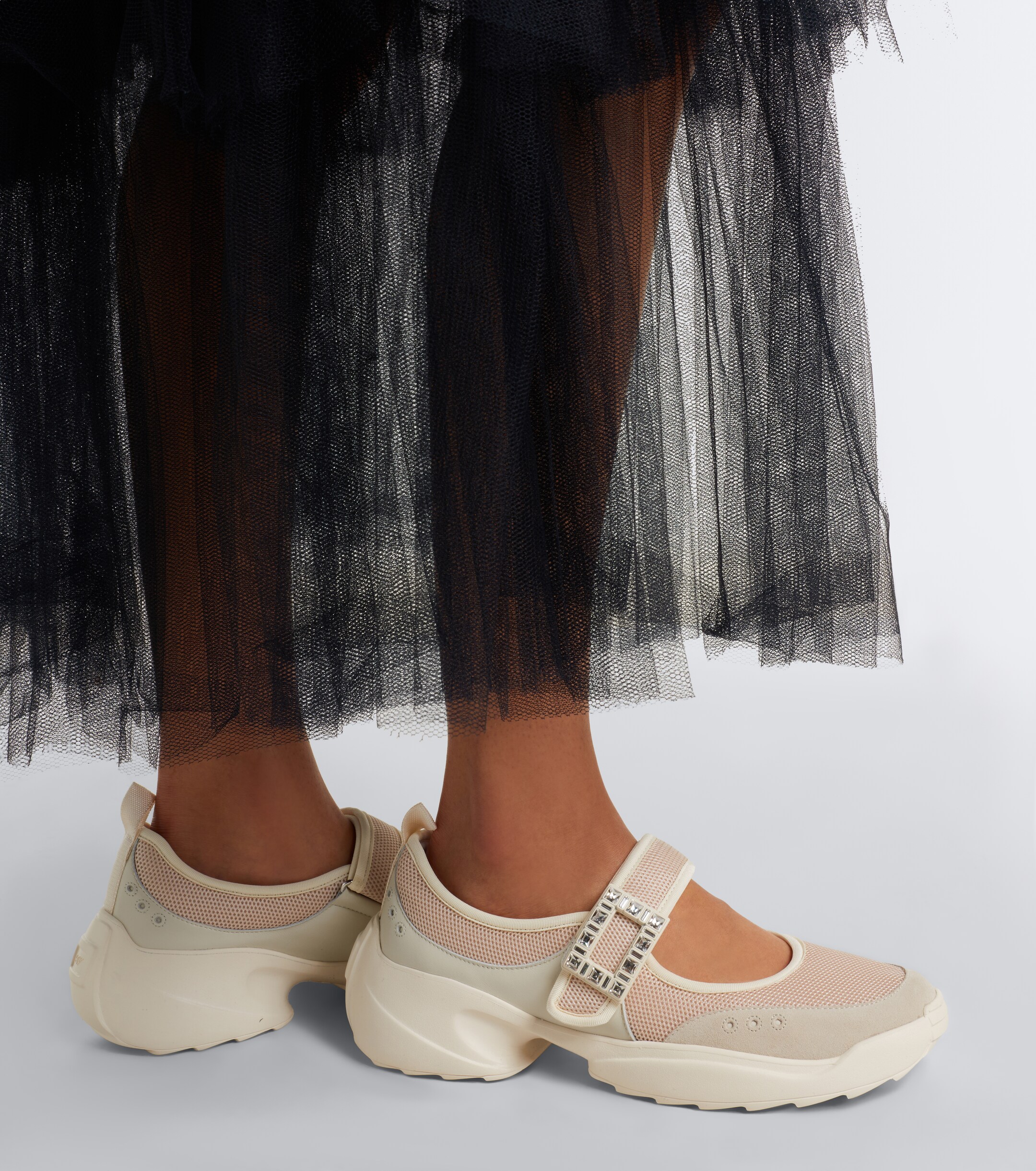ROGER VIVIER Roger Vivier Viv On The Run embellished sneakers