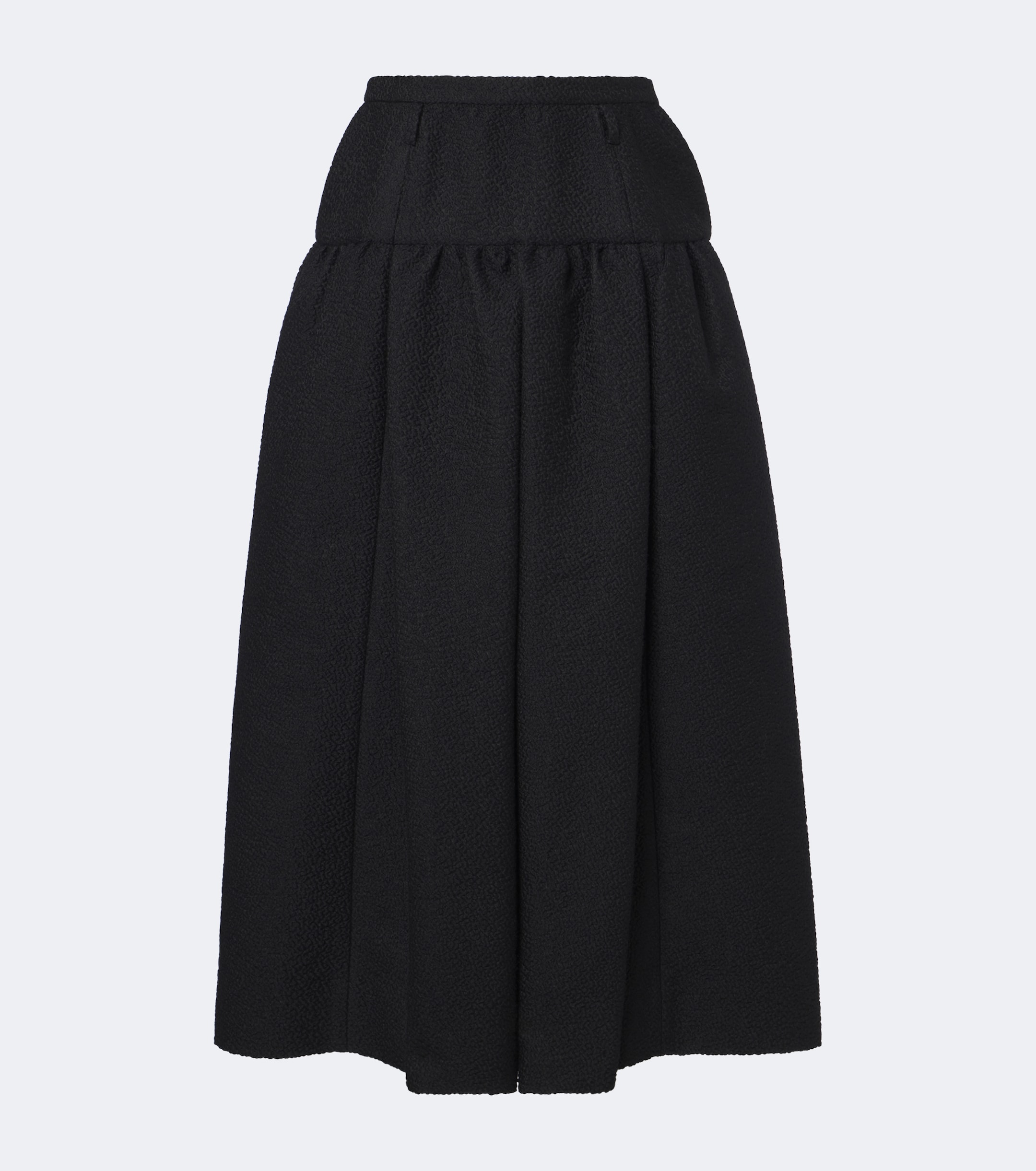 Dolce&Gabbana Dolce & Gabbana Gathered wool and silk-blend midi skirt