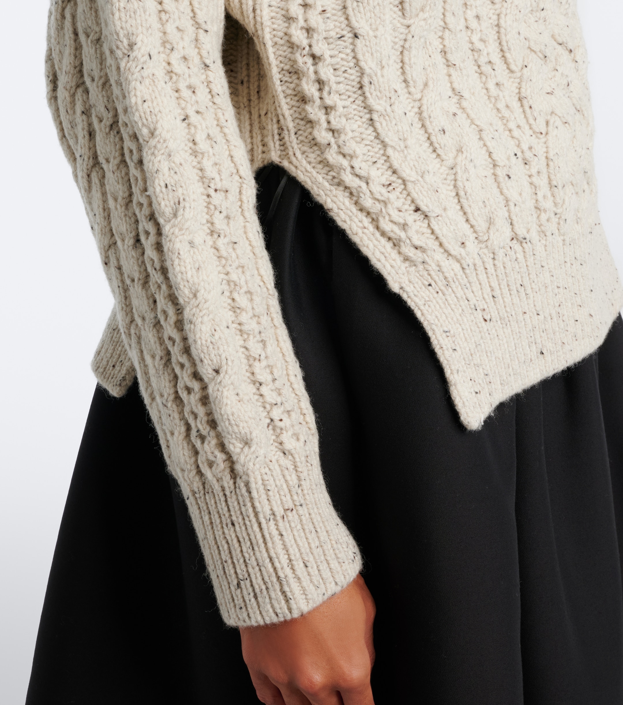 TOTEME Toteme Cable-knit wool turtleneck sweater