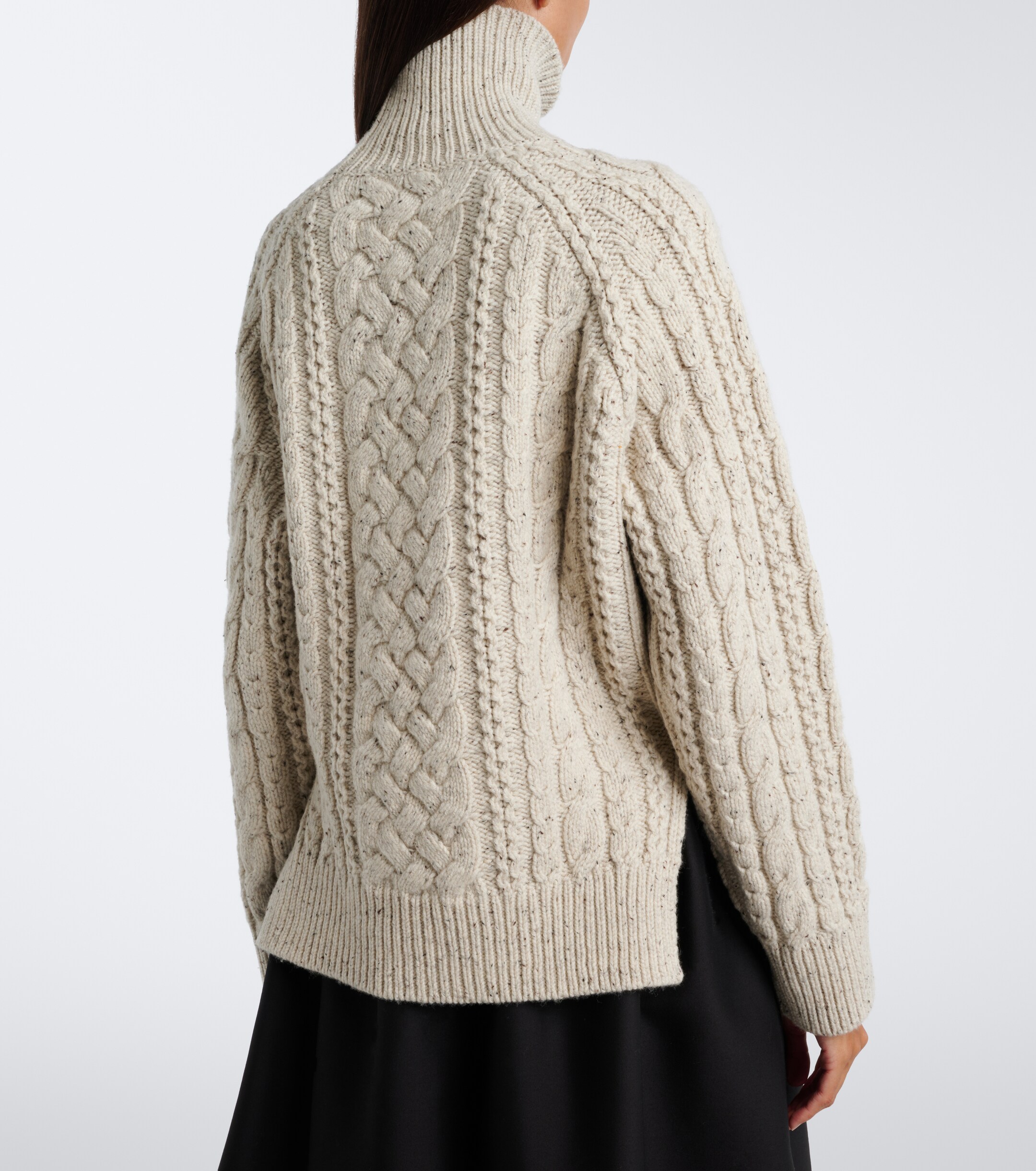 TOTEME Toteme Cable-knit wool turtleneck sweater