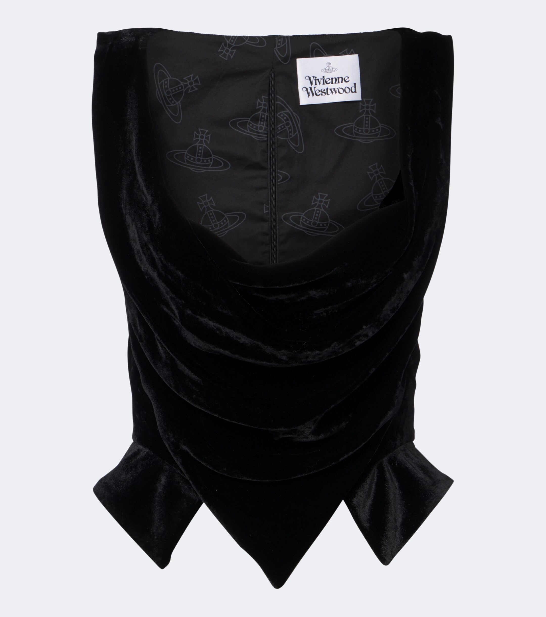 Vivienne Westwood Vivienne Westwood Sunday draped velvet bustier top