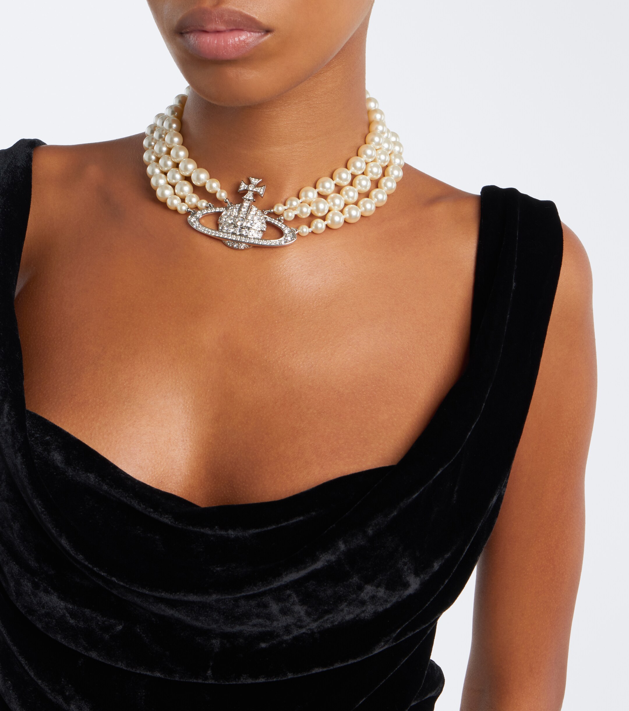 Vivienne Westwood Vivienne Westwood Sunday draped velvet bustier top
