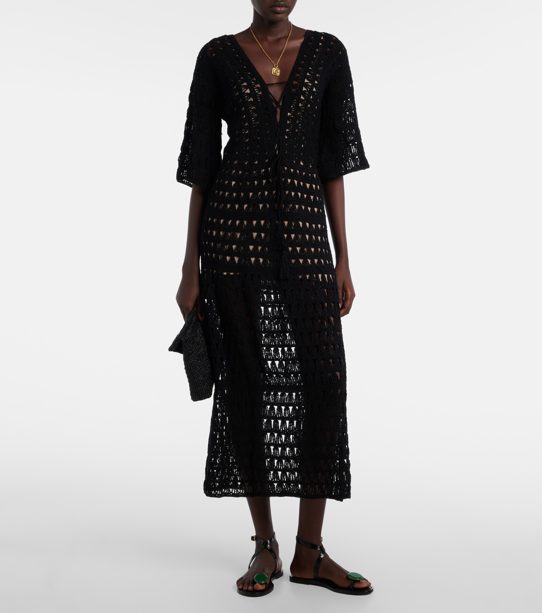 Anna Kosturova Anna Kosturova Marissa cotton crochet maxi dress