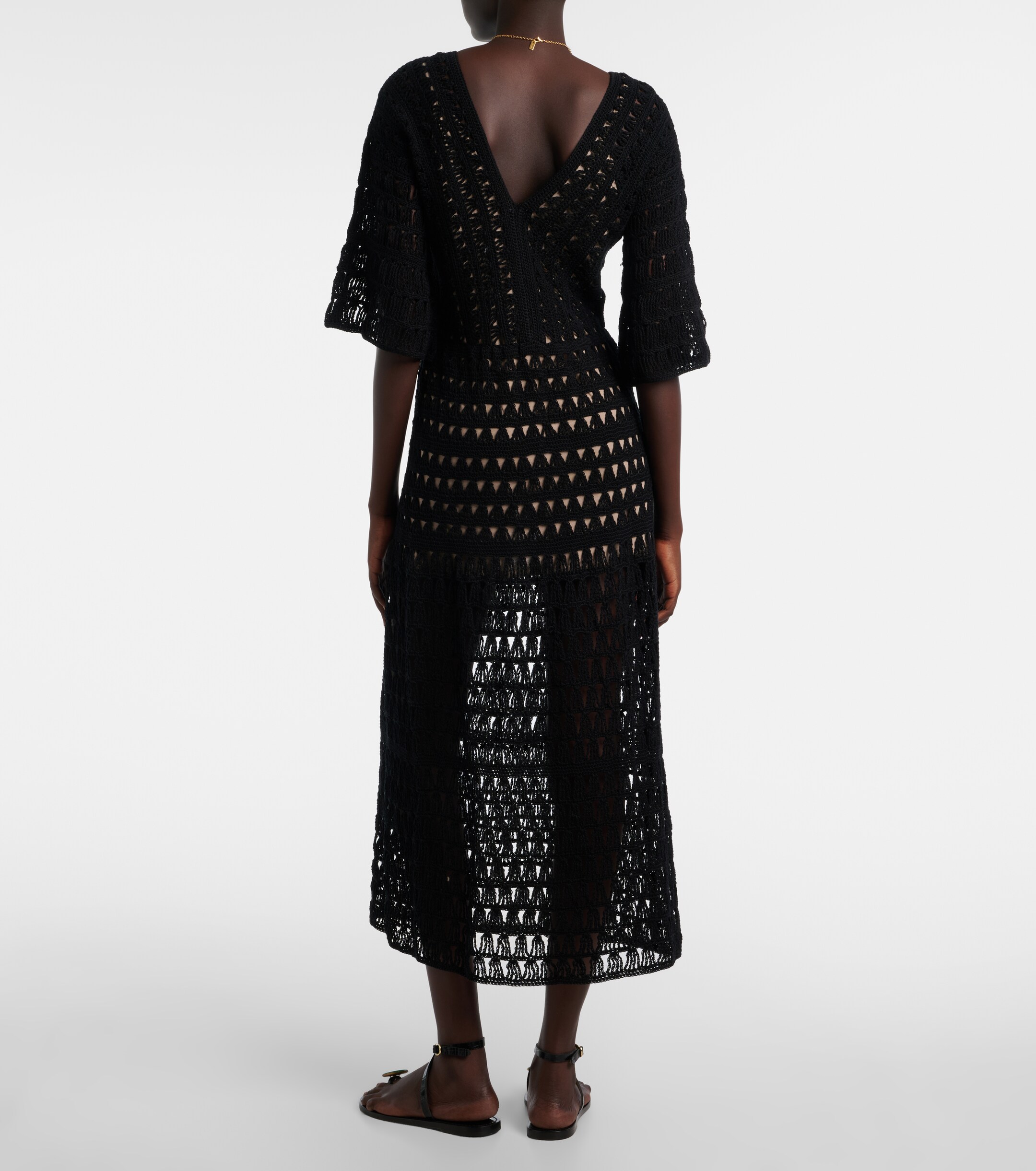 Anna Kosturova Anna Kosturova Marissa cotton crochet maxi dress