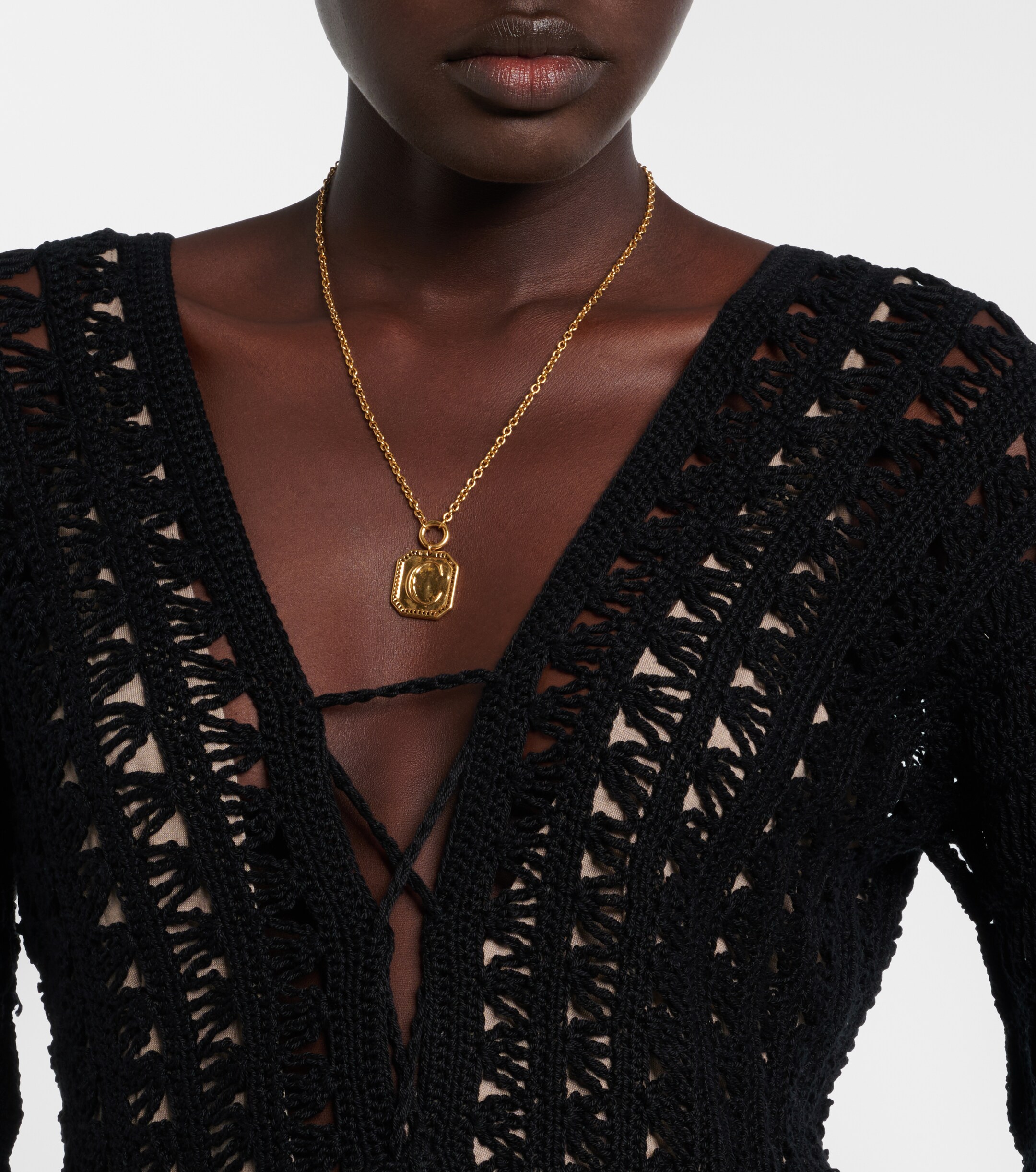 Anna Kosturova Anna Kosturova Marissa cotton crochet maxi dress