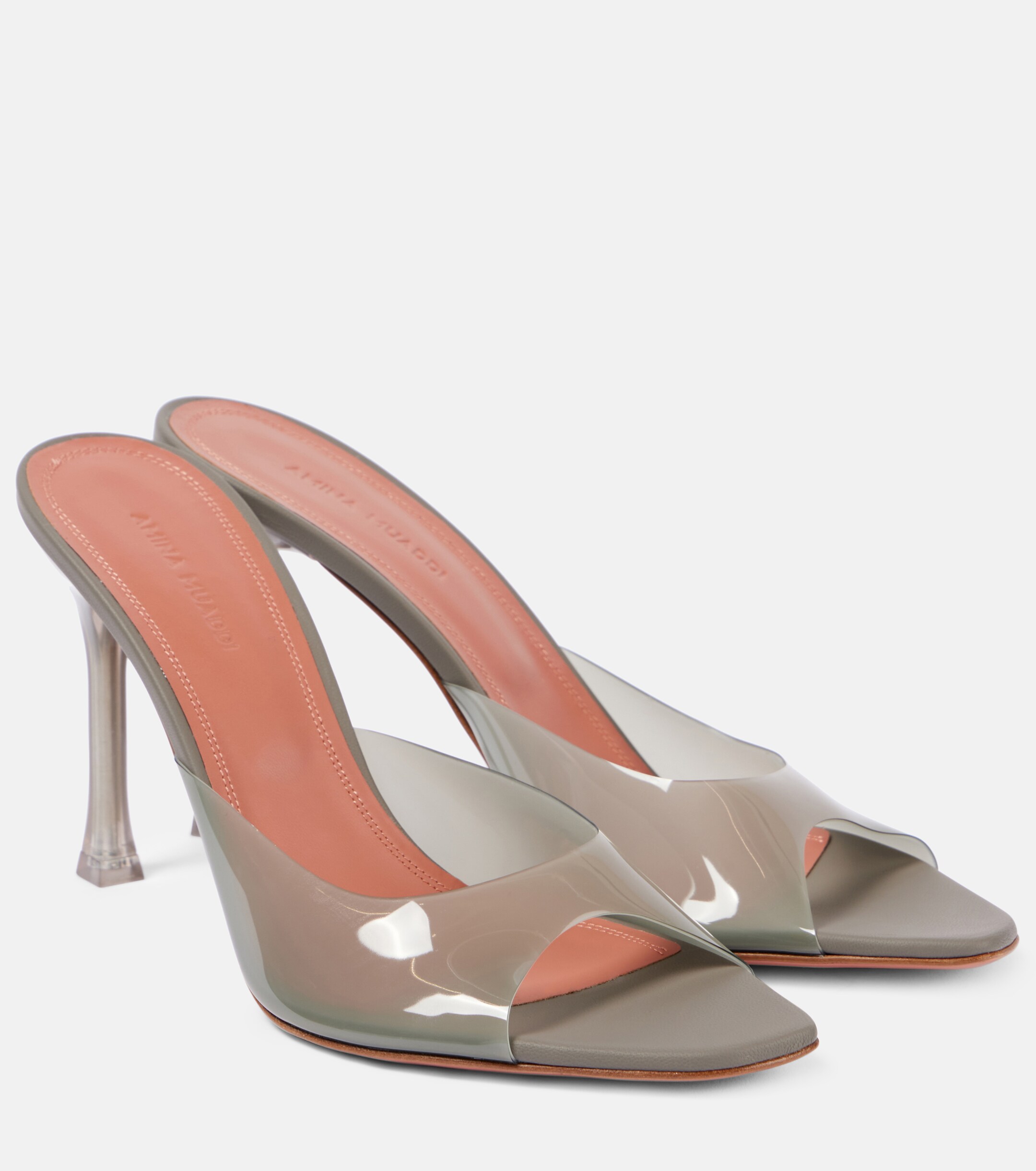 AMINA MUADDI Alexa Glass 95 PVC mules