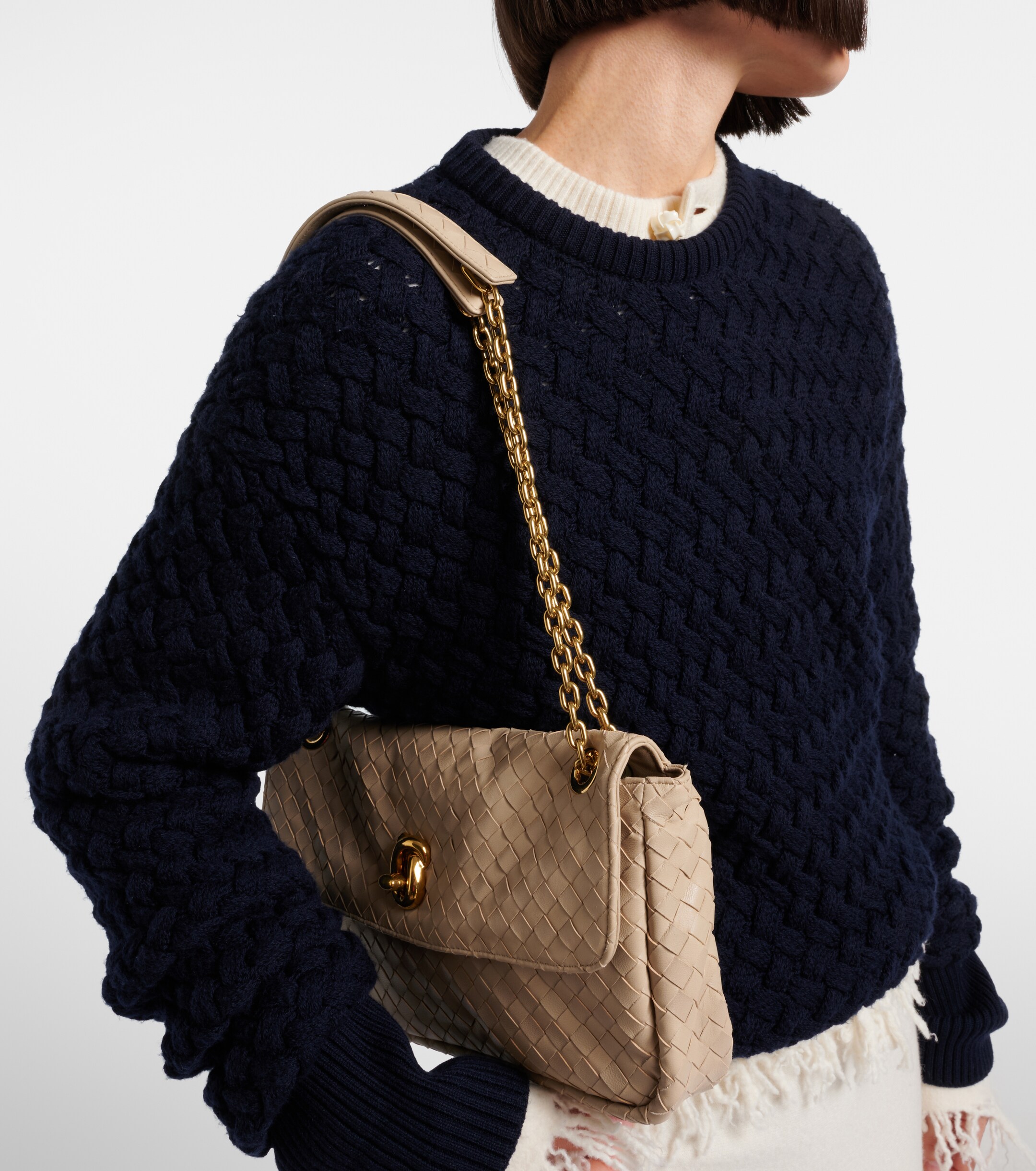 Bottega Veneta Madison Intrecciato leather shoulder bag