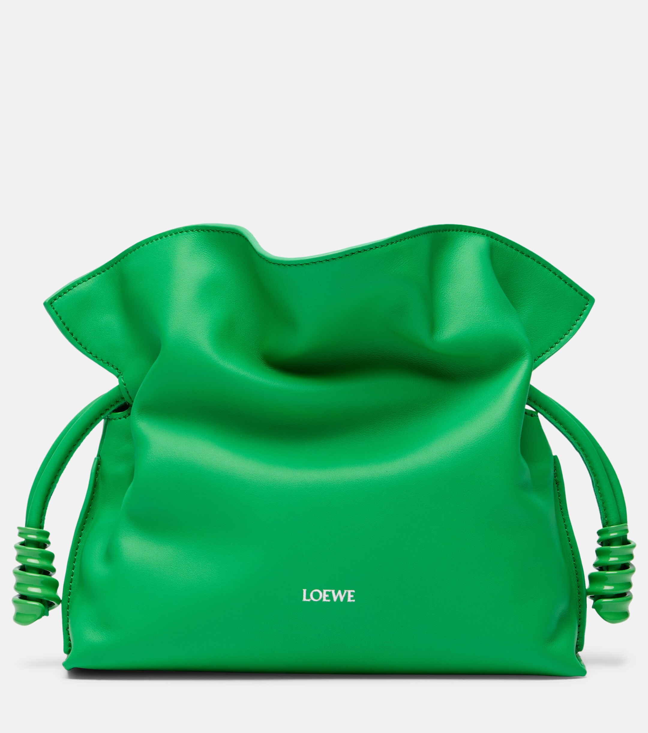 Loewe Flamenco Coil Mini leather clutch