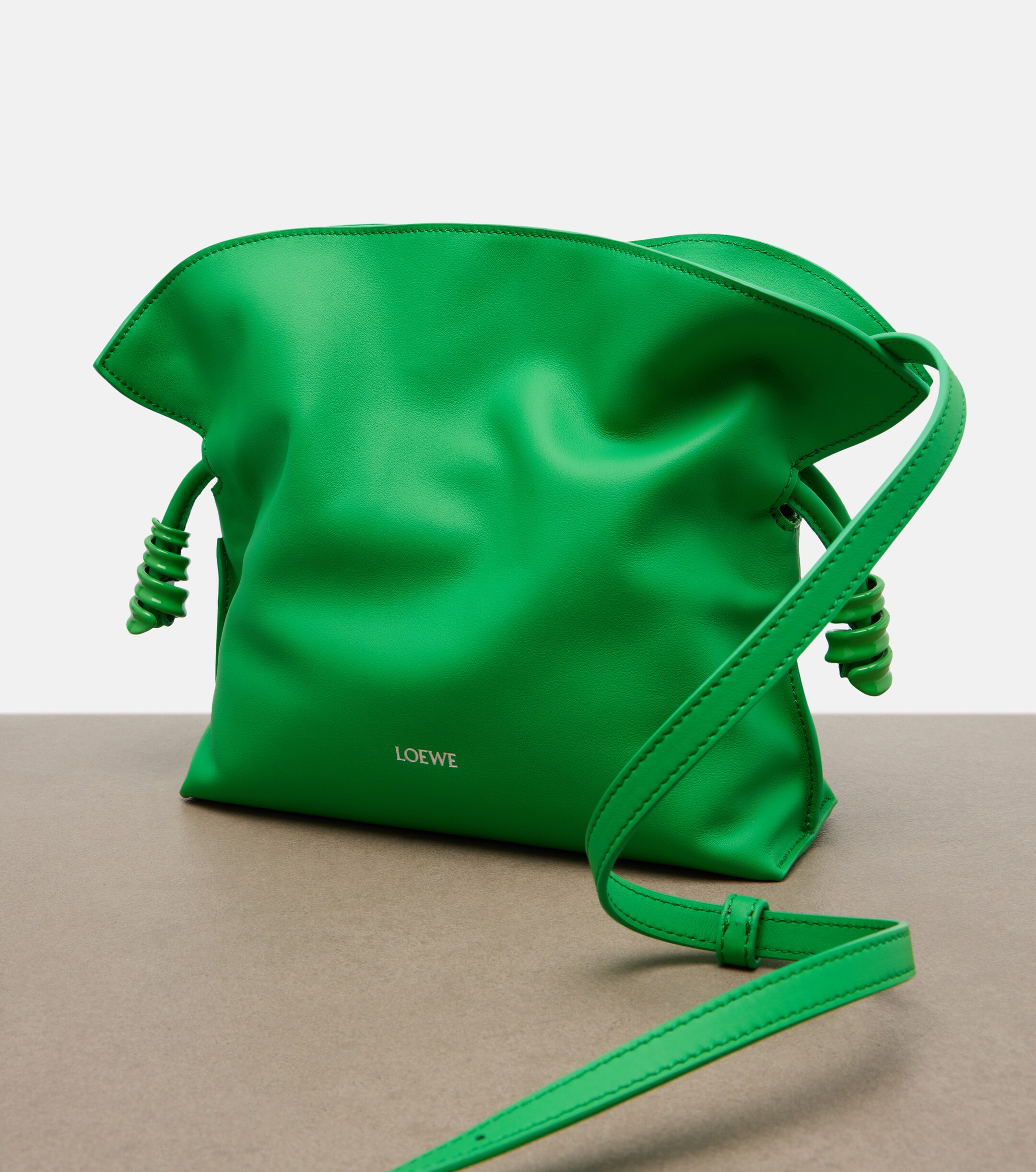 Loewe Flamenco Coil Mini leather clutch