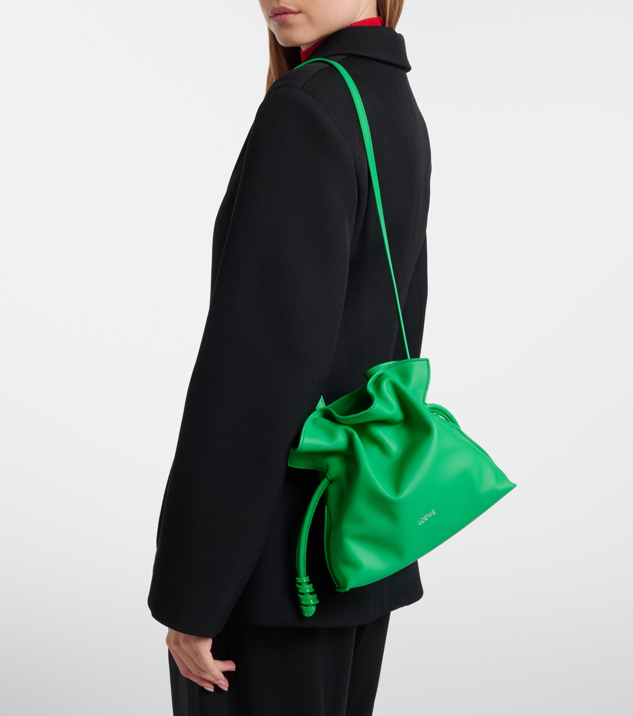 Loewe Flamenco Coil Mini leather clutch