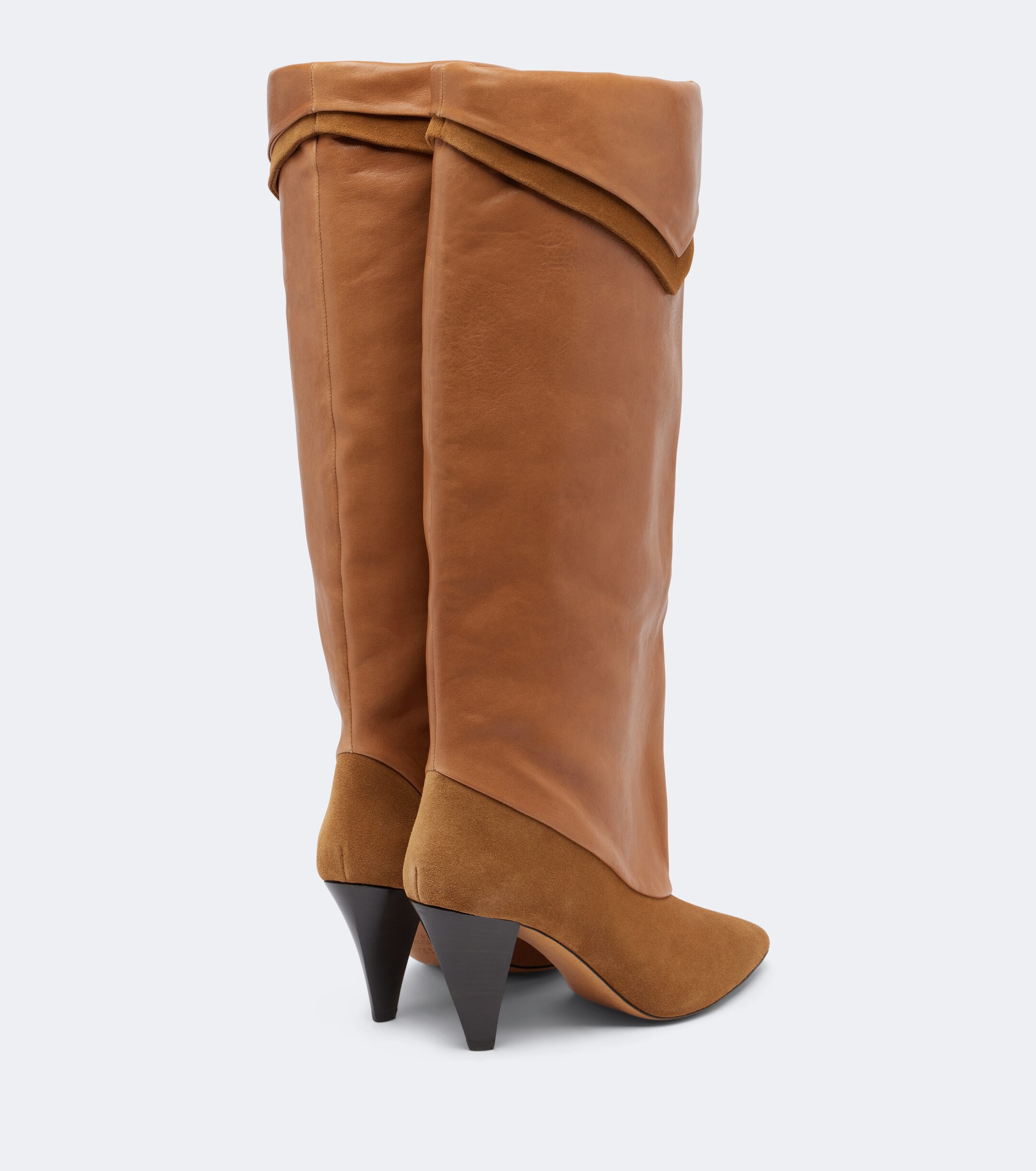 Isabel Marant Isabel Marant Lezra suede and leather knee-high boots