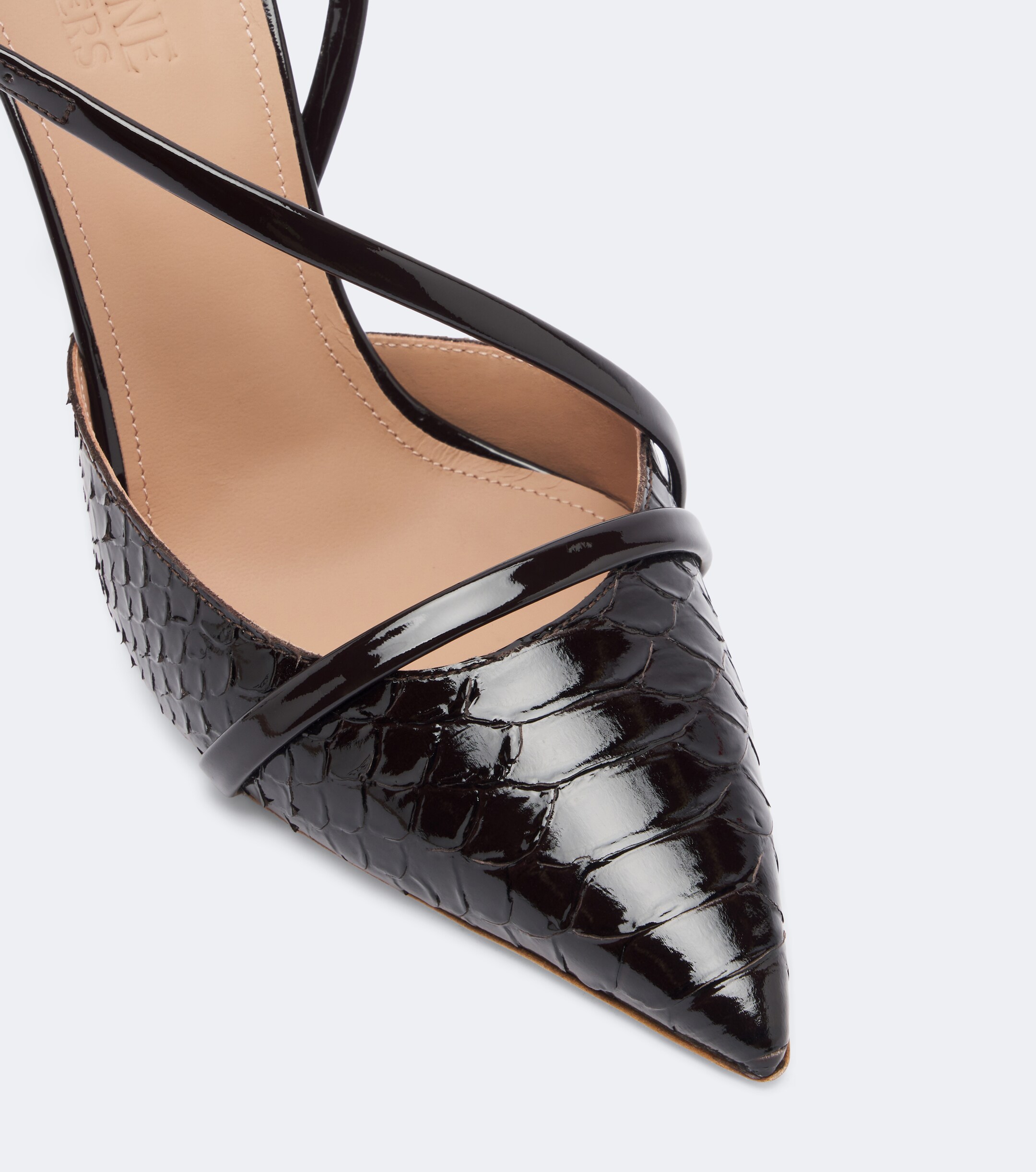 Malone Souliers Malone Souliers Valeria croc-effect leather slingback pumps