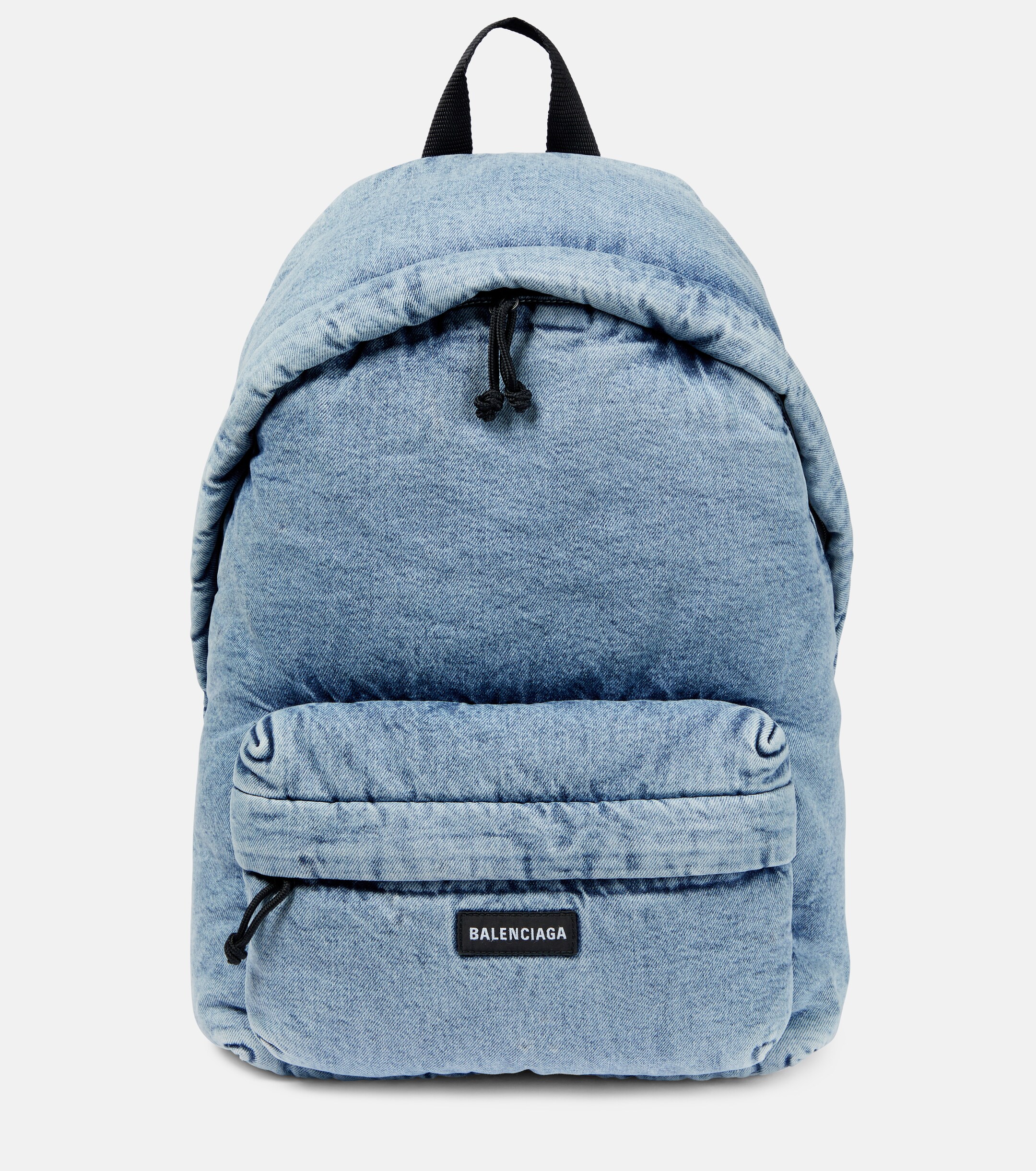 Balenciaga Padded denim backpack