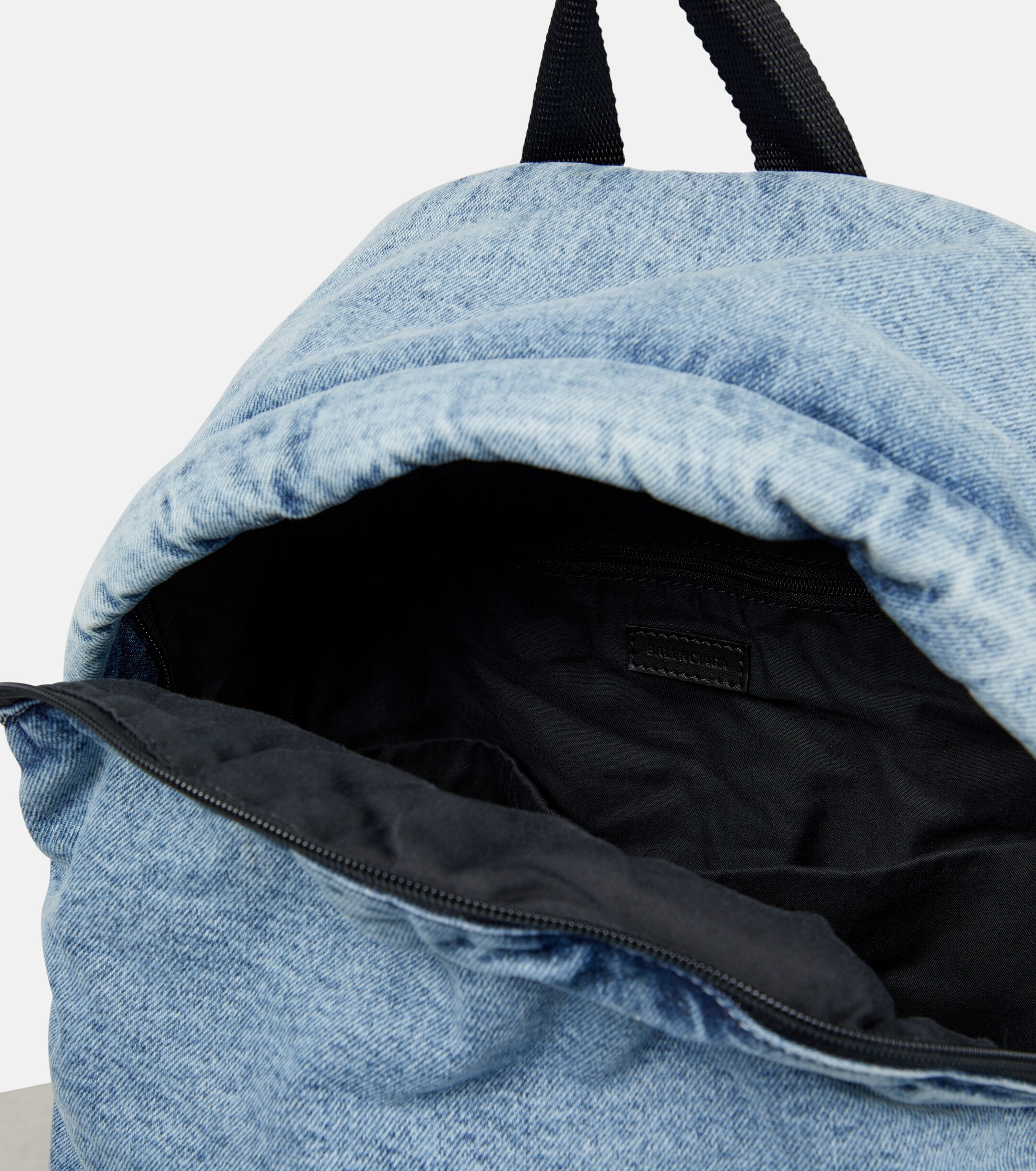 Balenciaga Padded denim backpack