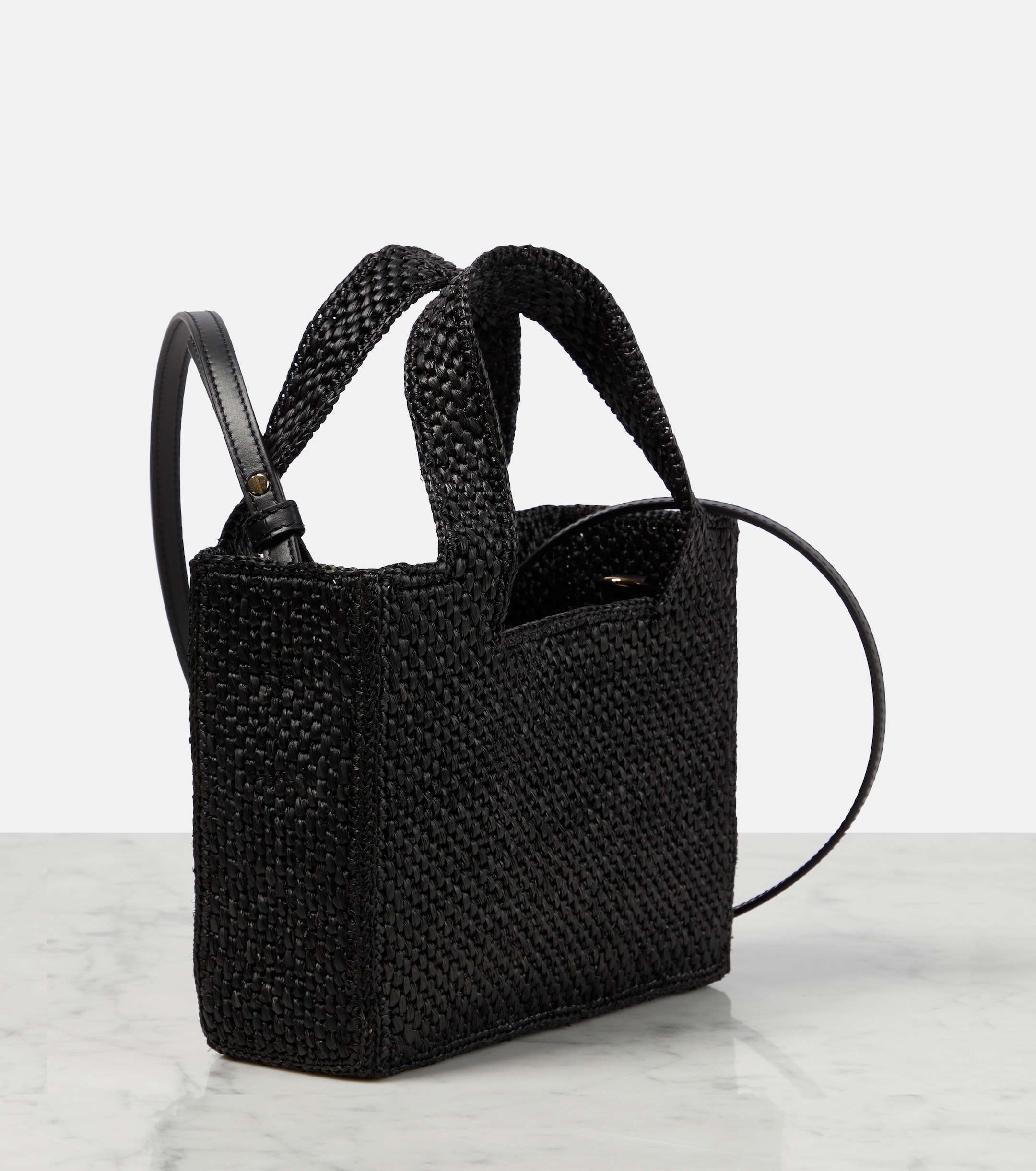 Loewe Paula's Ibiza Mini raffia top-handle bag